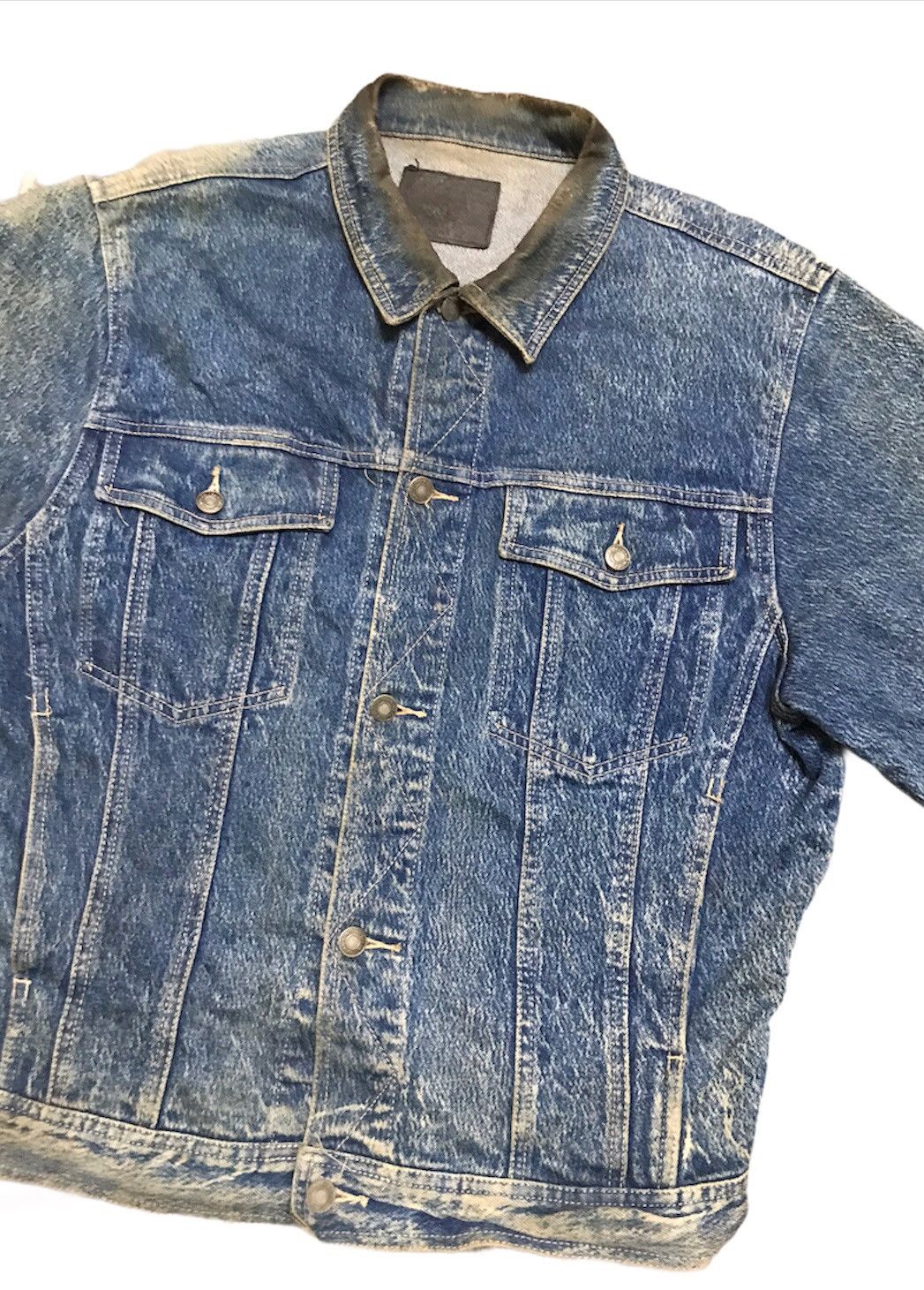 Vintage Vintage 90s trucker denim jacket Size US L / EU 52-54 / 3 - 3 Thumbnail