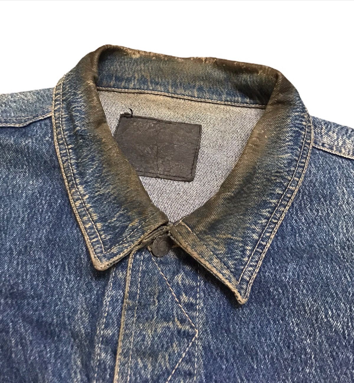 Vintage Vintage 90s trucker denim jacket Size US L / EU 52-54 / 3 - 2 Thumbnail