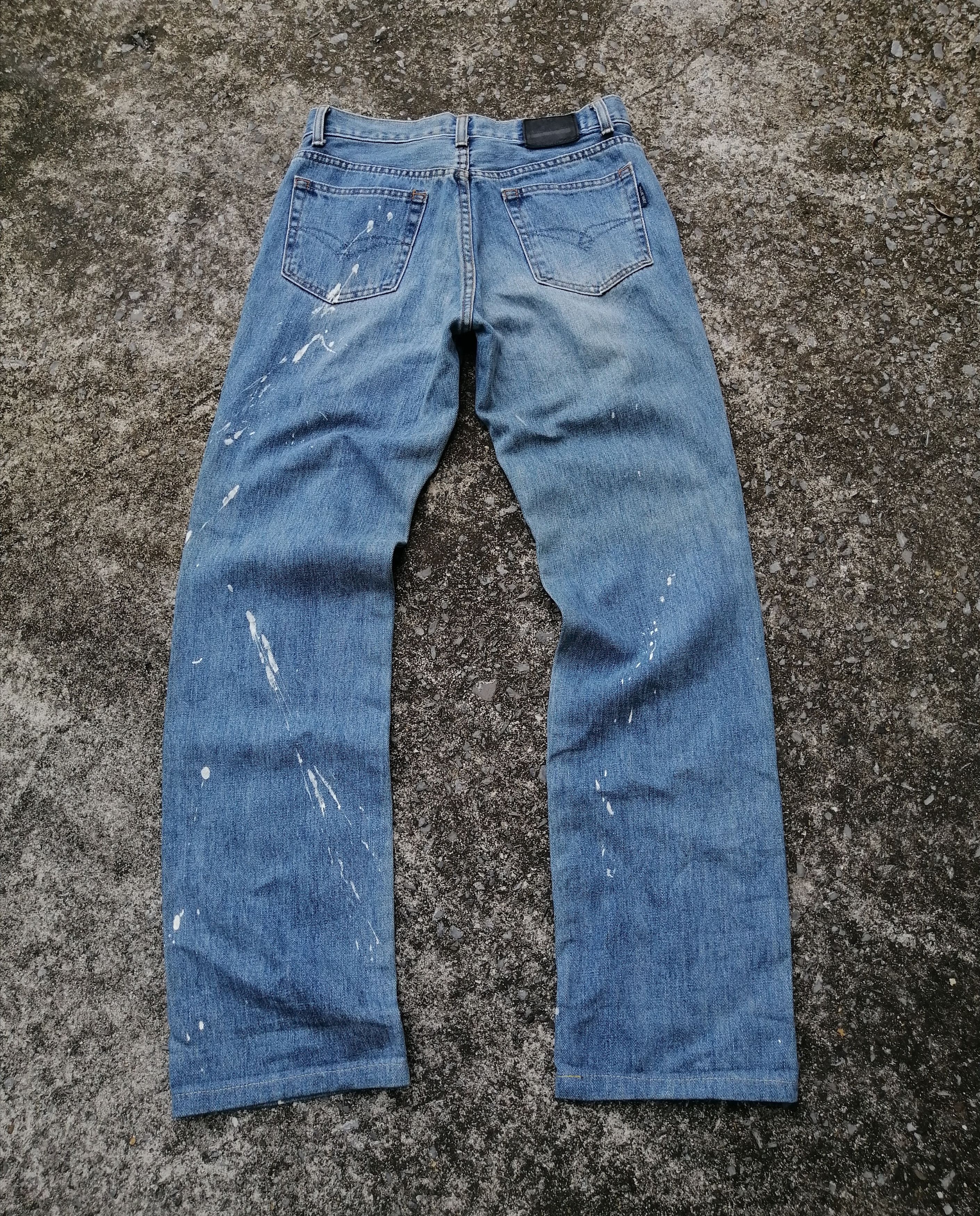 Japanese Brand Blue Way Made In Japan Paint Design Denim Jeans Size US 28 / EU 44 - 2 Thumbnail