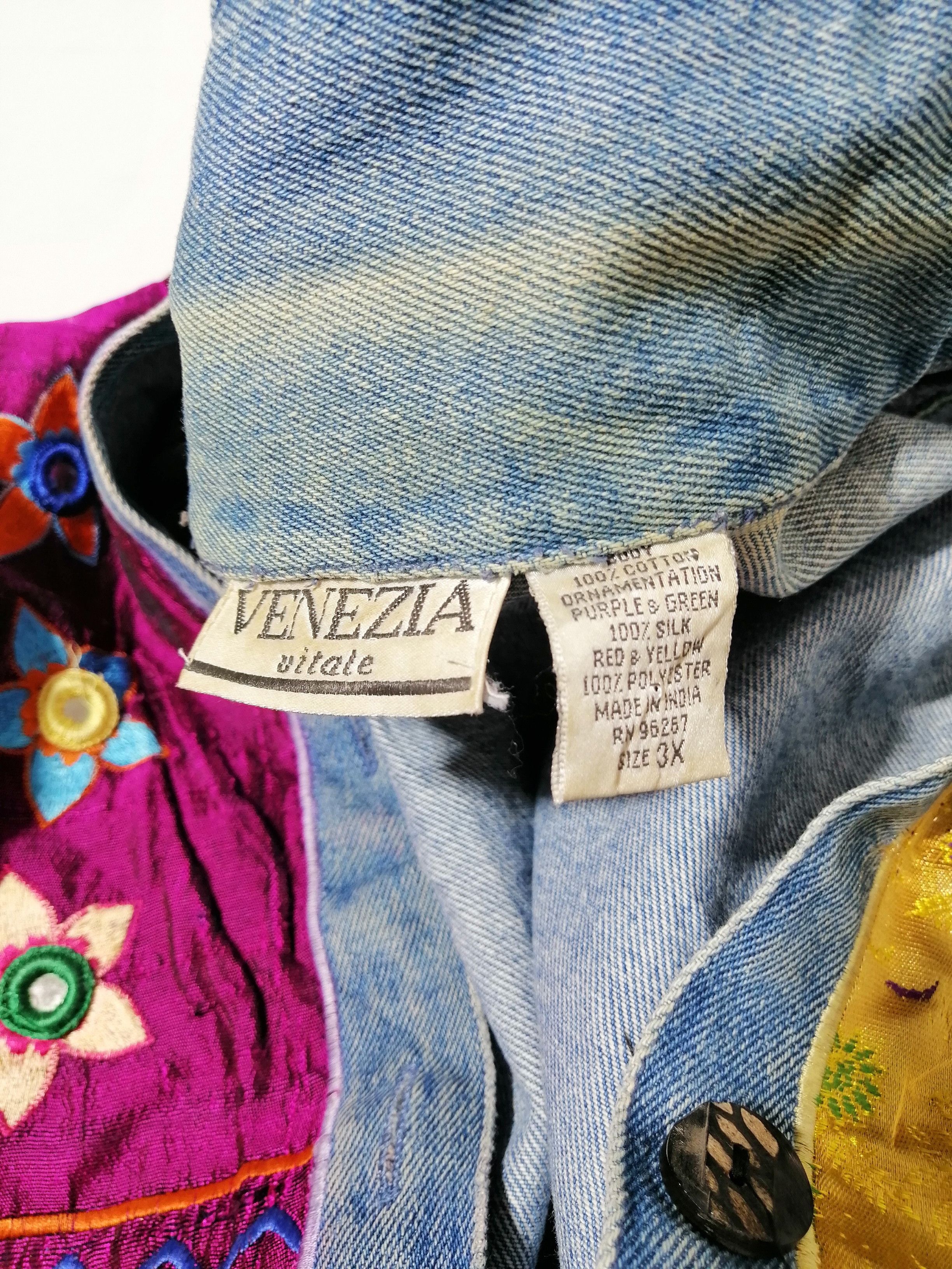 Designer Venezia Vitale Nice Design BIG SIZE Denim Jacket Size US XXL / EU 58 / 5 - 4 Thumbnail