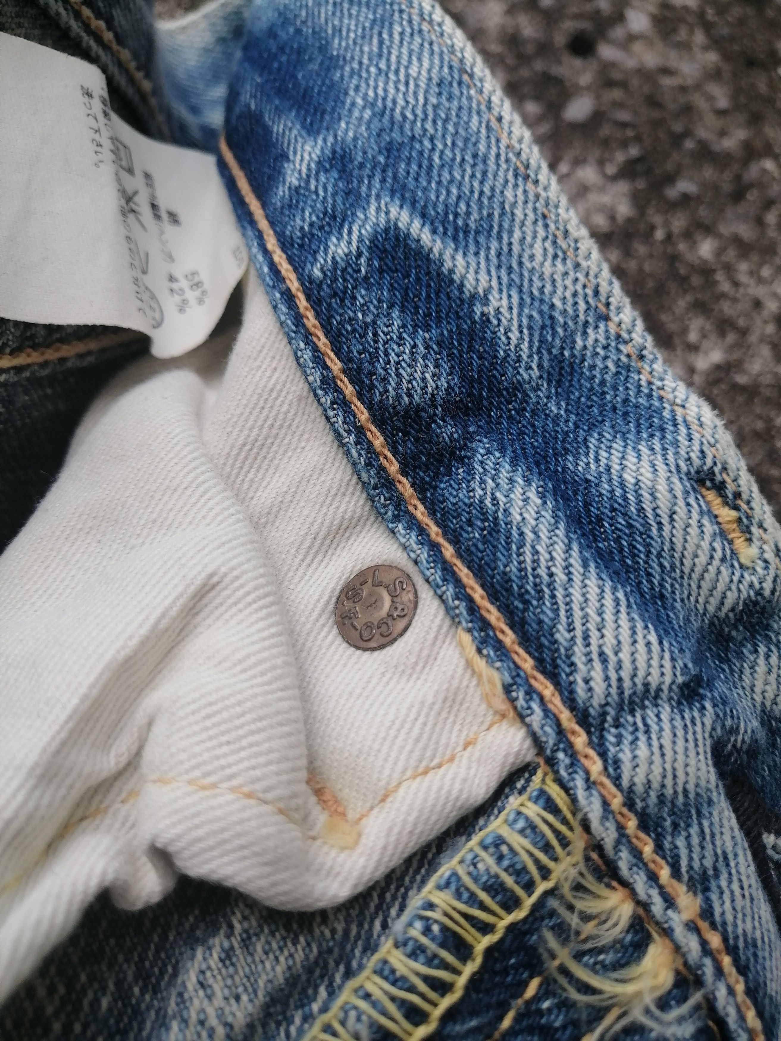 Levi's × Levi's Vintage Clothing Vintage Levi's Strauss Fly Button Nice Design Denim Jeans Size US 32 / EU 48 - 4 Thumbnail