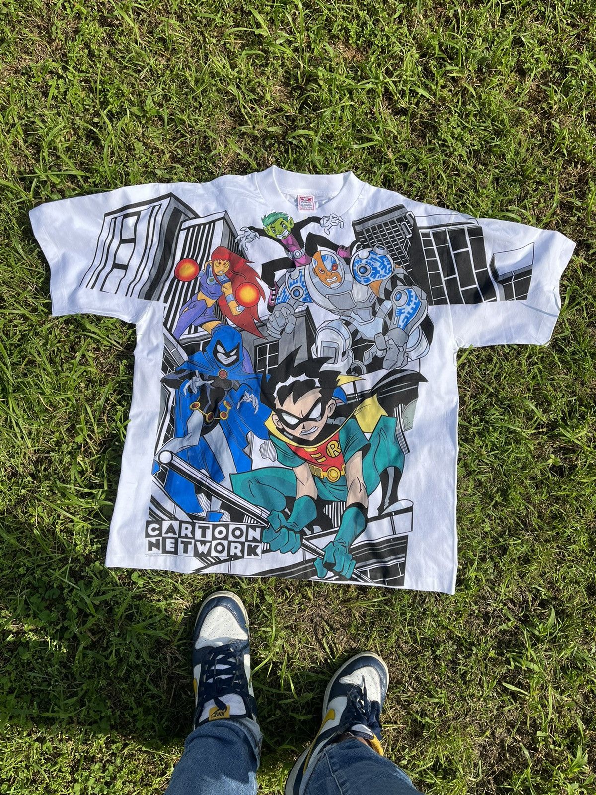 Cartoon Network RARE Teen Titans Cartoon Network Bootleg Tee Size US XL / EU 56 / 4 - 3 Thumbnail