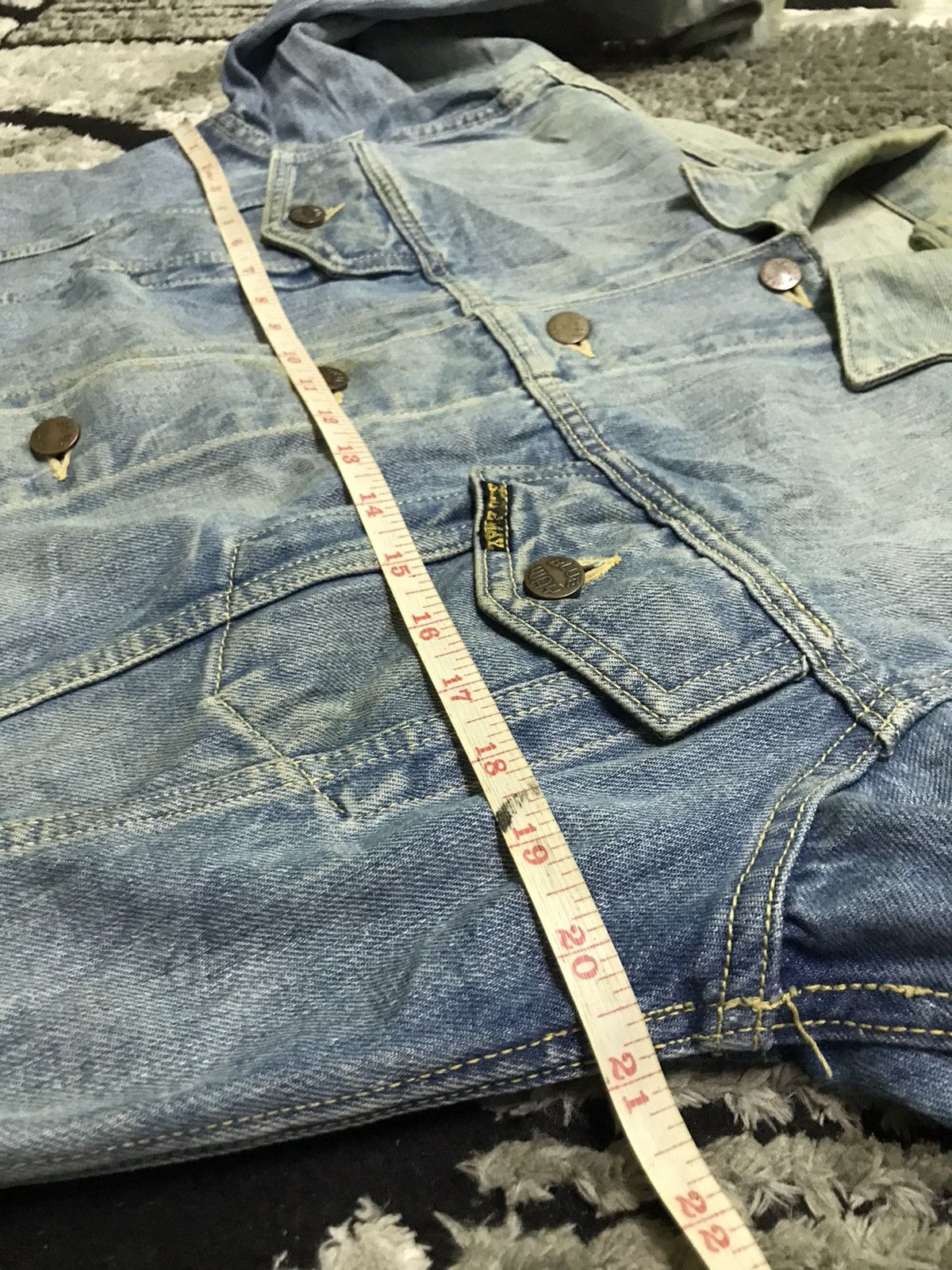 Vintage Vintage Blue way trucker denim jacket Size US M / EU 48-50 / 2 - 8 Thumbnail