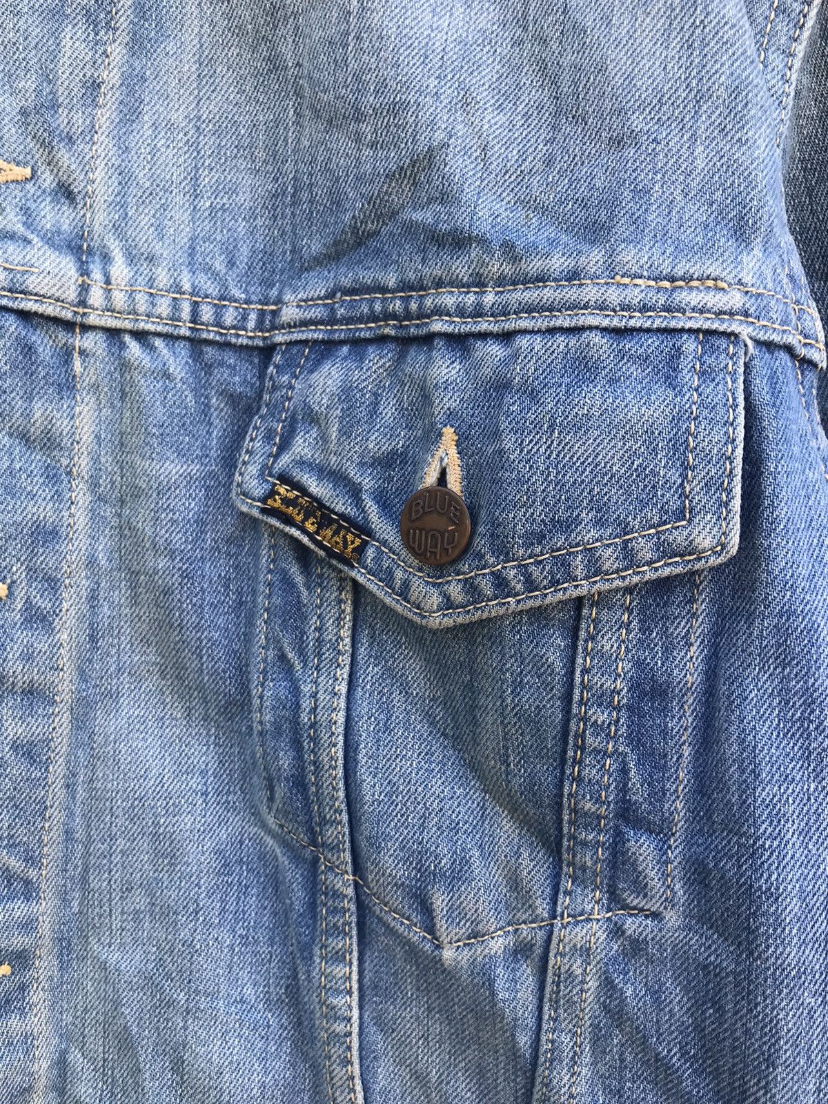 Vintage Vintage Blue way trucker denim jacket Size US M / EU 48-50 / 2 - 6 Thumbnail