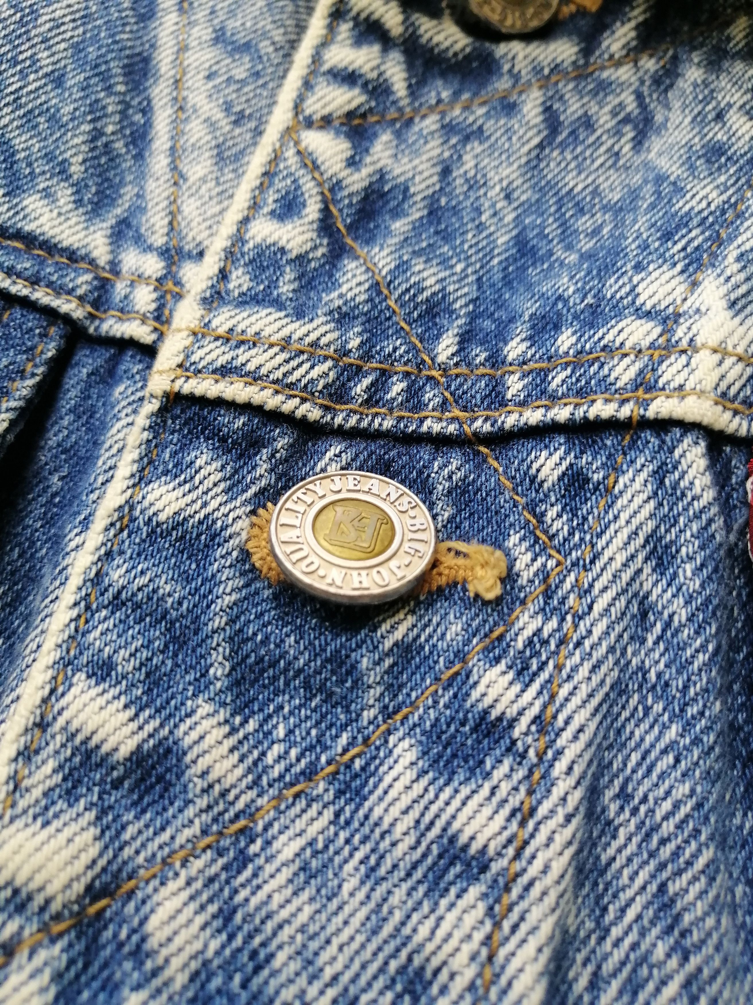 Big John × Vintage Vintage Scoville Big John Acid Wash Crop Denim Jacket Size US M / EU 48-50 / 2 - 4 Thumbnail