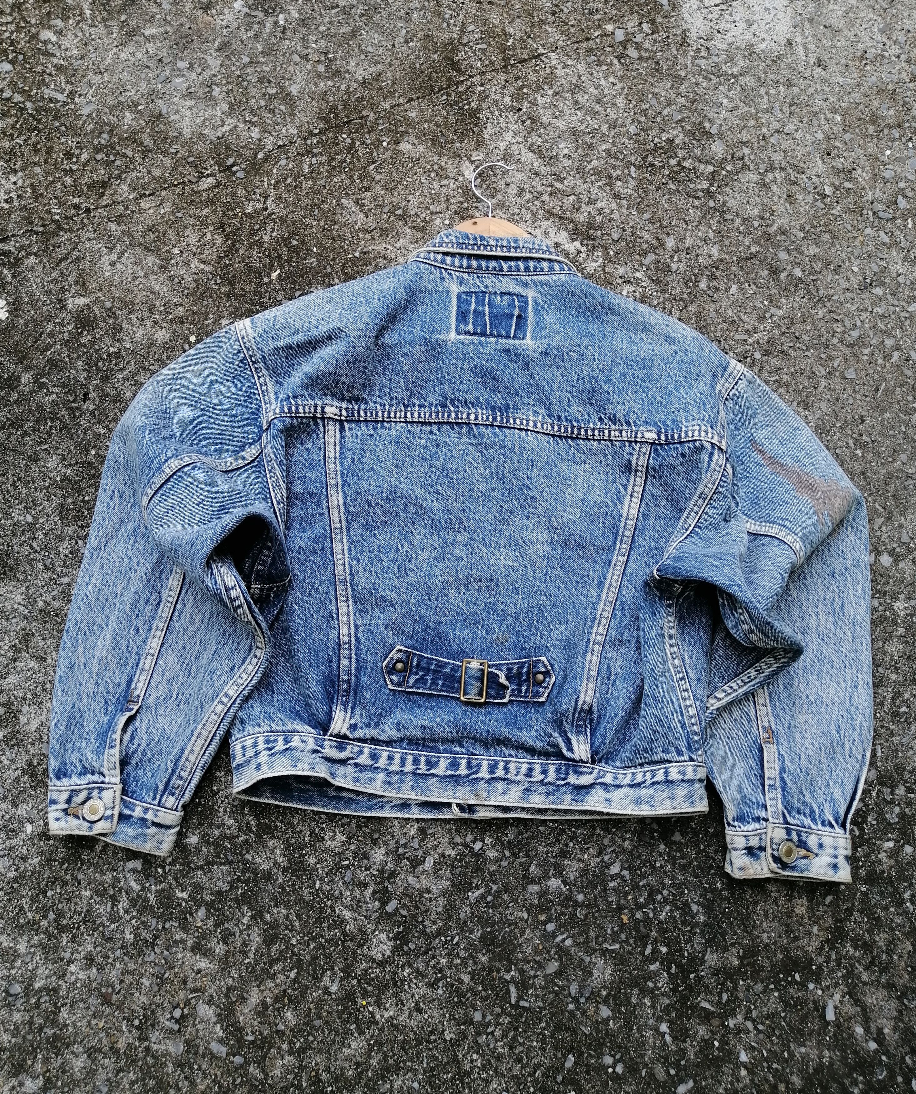 Big John × Vintage Vintage Scoville Big John Acid Wash Crop Denim Jacket Size US M / EU 48-50 / 2 - 3 Thumbnail