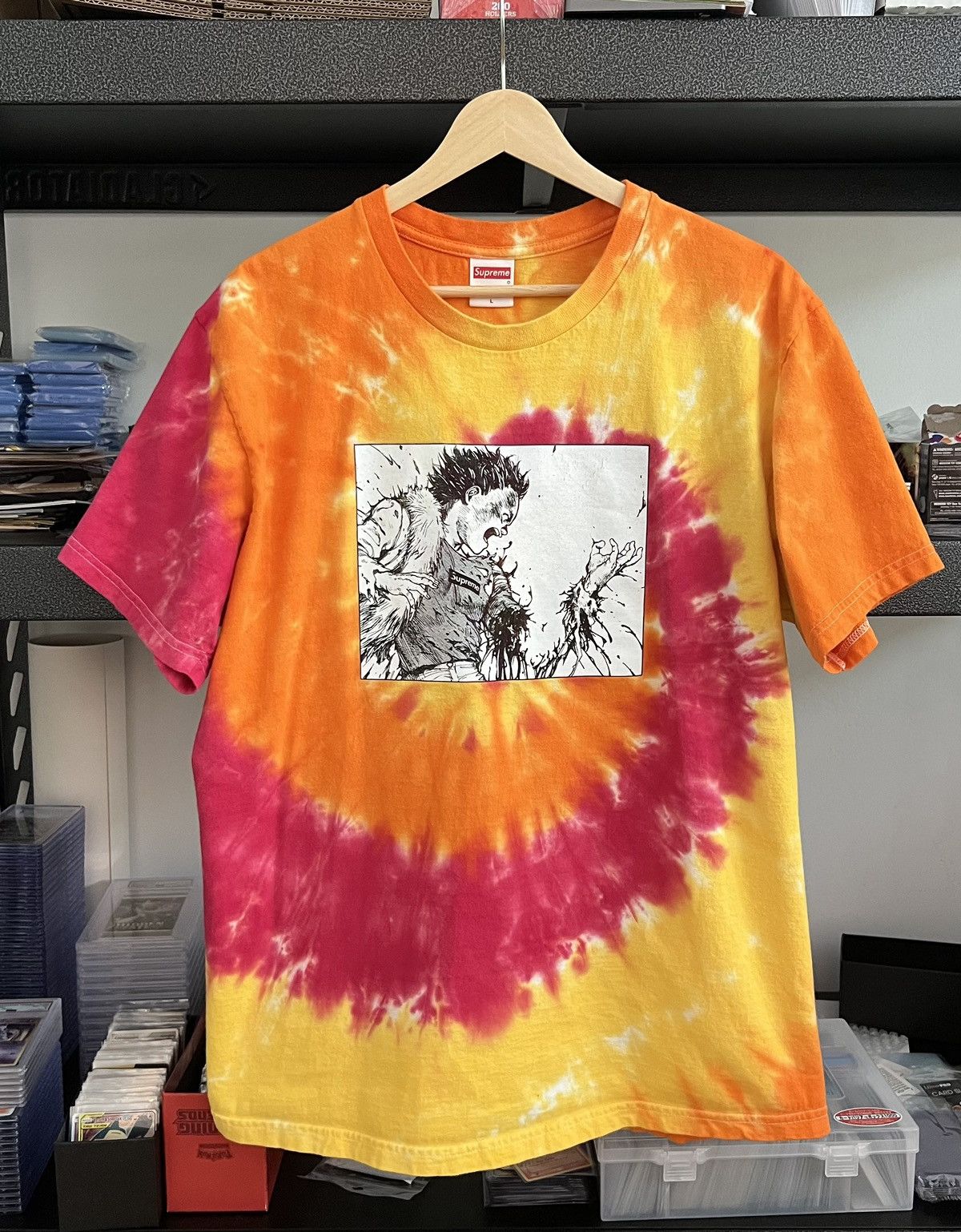 image of Supreme X Akira Arm Tee Shirt Tie Dye, Men's (Size Large)