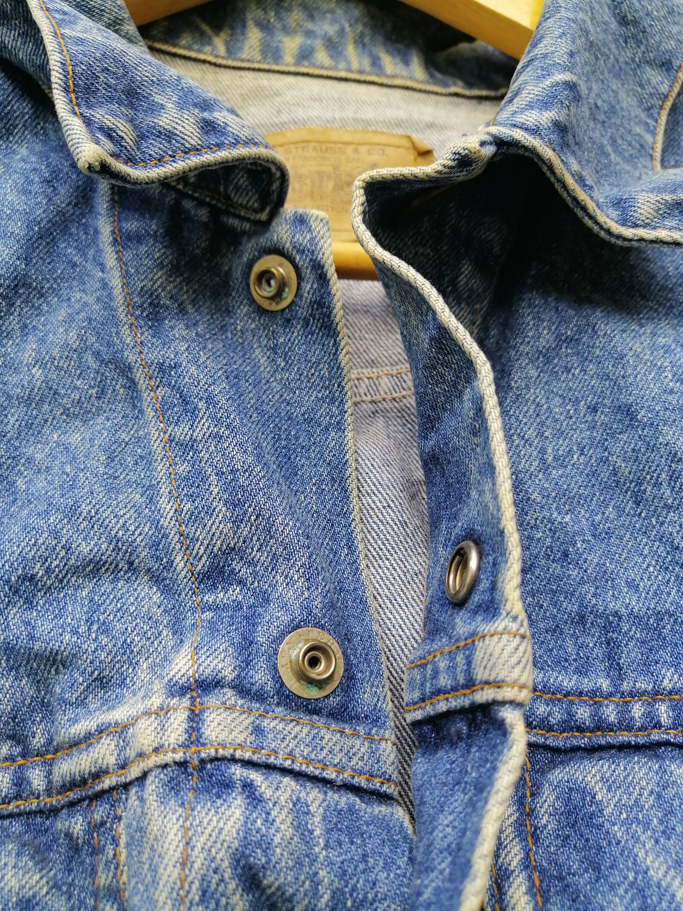 Levi's × Levi's Vintage Clothing Vintage Levi's Strauss 10606 Orange Tab Denim Jacket Size US S / EU 44-46 / 1 - 4 Thumbnail