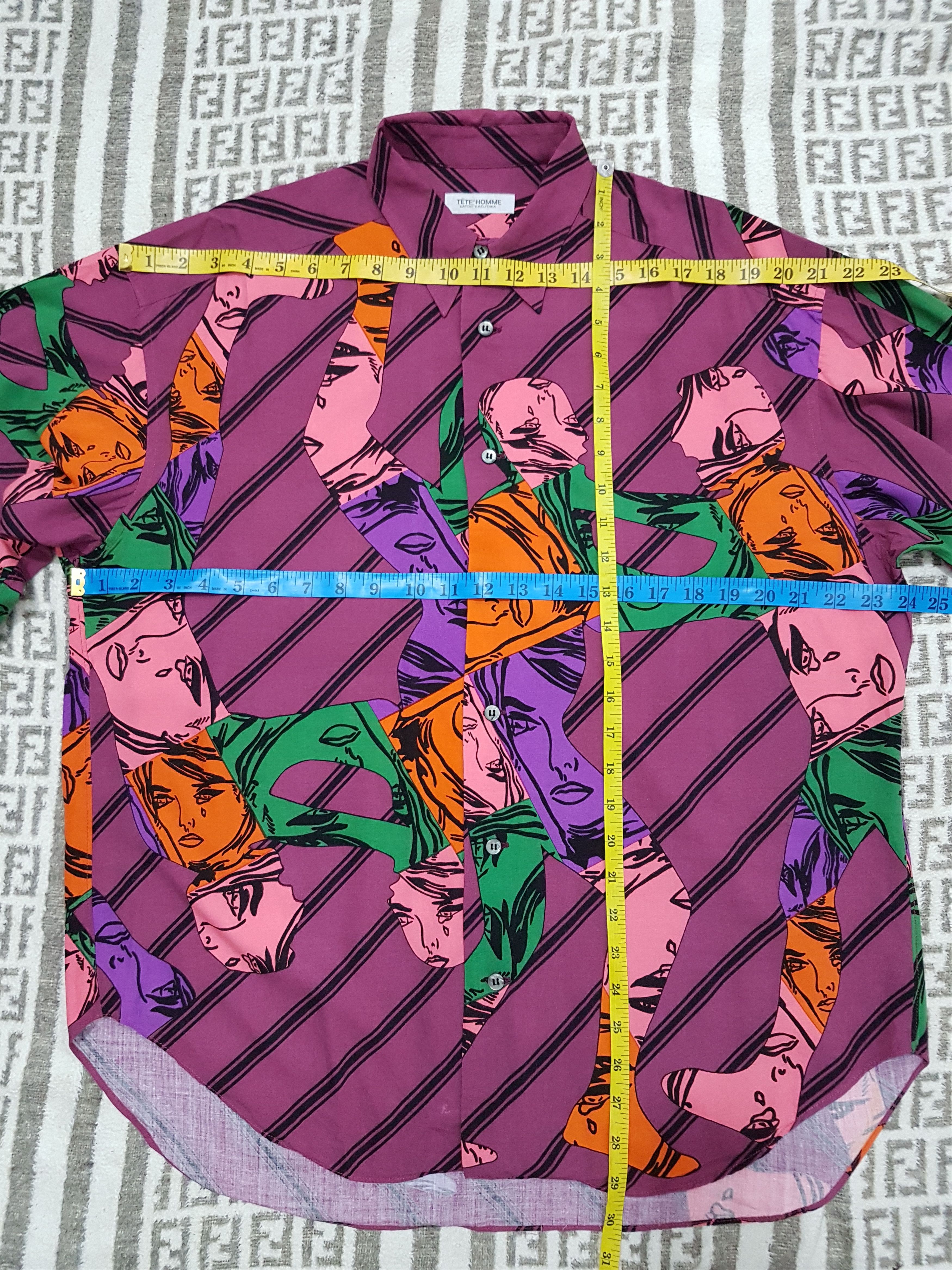 Issey Miyake Fit s to m, Made In Japan Tete Homme Luxury Art Shirt Size US M / EU 48-50 / 2 - 5 Thumbnail