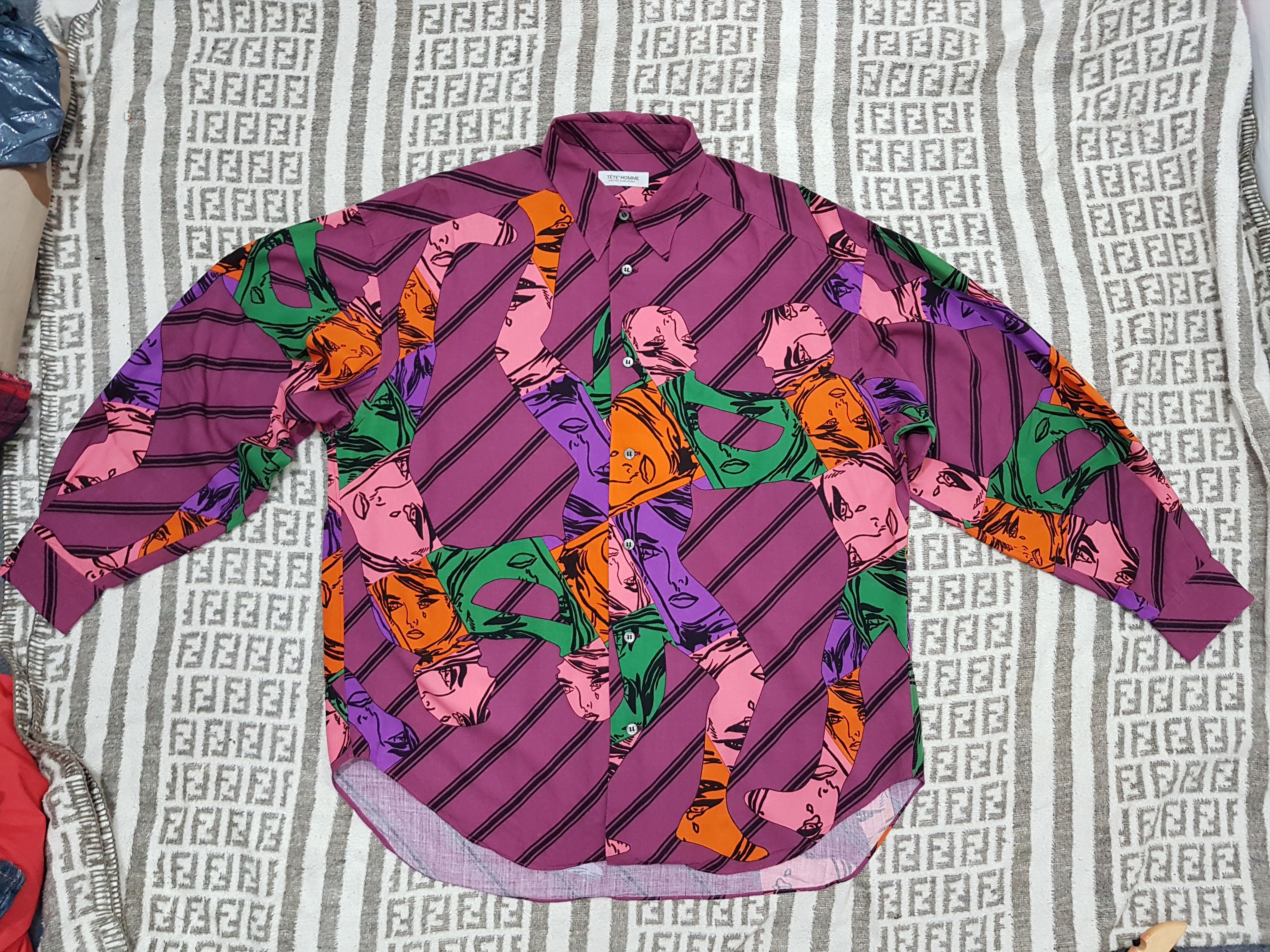 Issey Miyake Fit s to m, Made In Japan Tete Homme Luxury Art Shirt Size US M / EU 48-50 / 2 - 6 Thumbnail