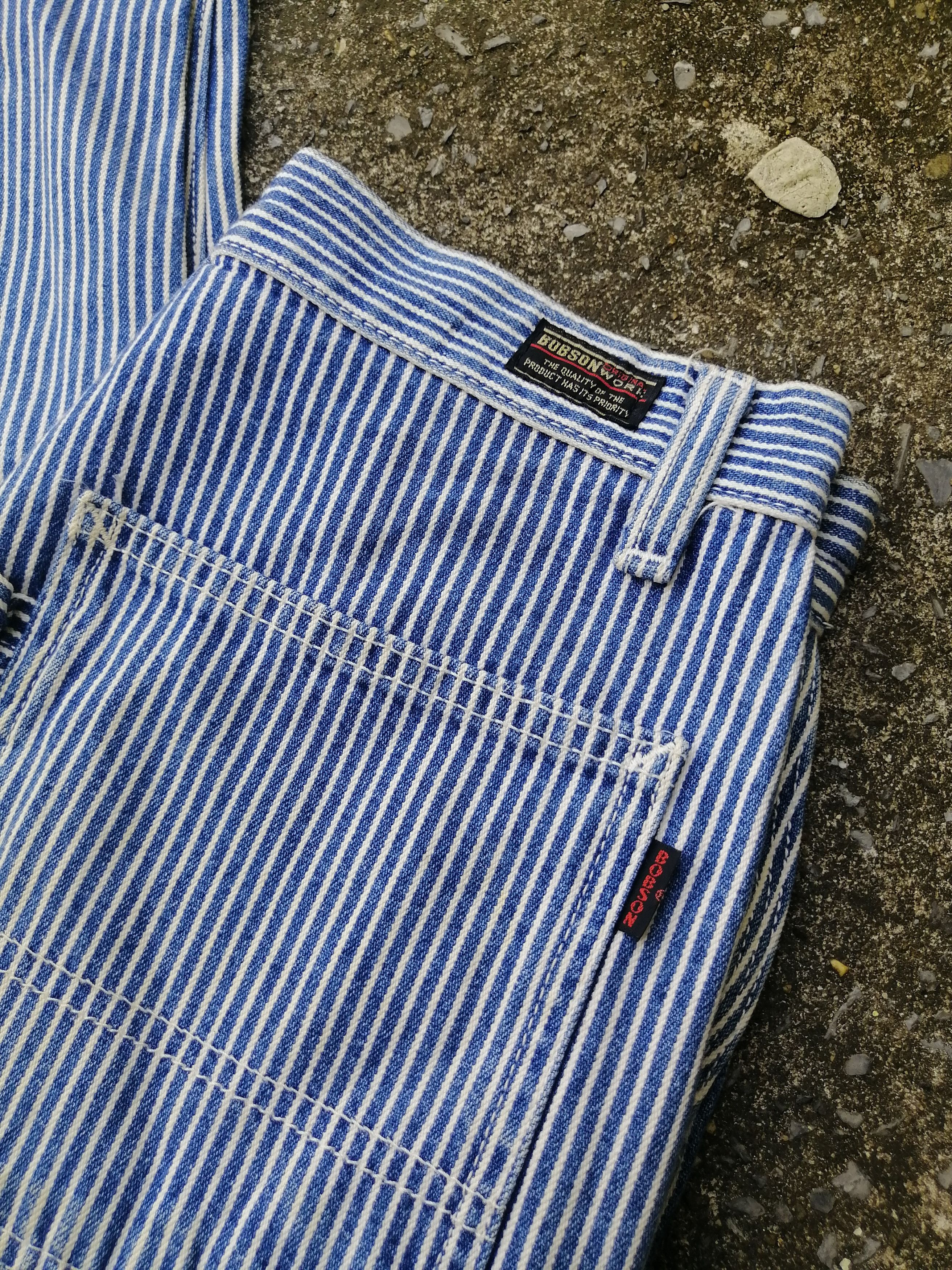Japanese Brand × Vintage Vintage Bobson Hickory Denim Jeans Size US 26 / EU 42 - 6 Thumbnail