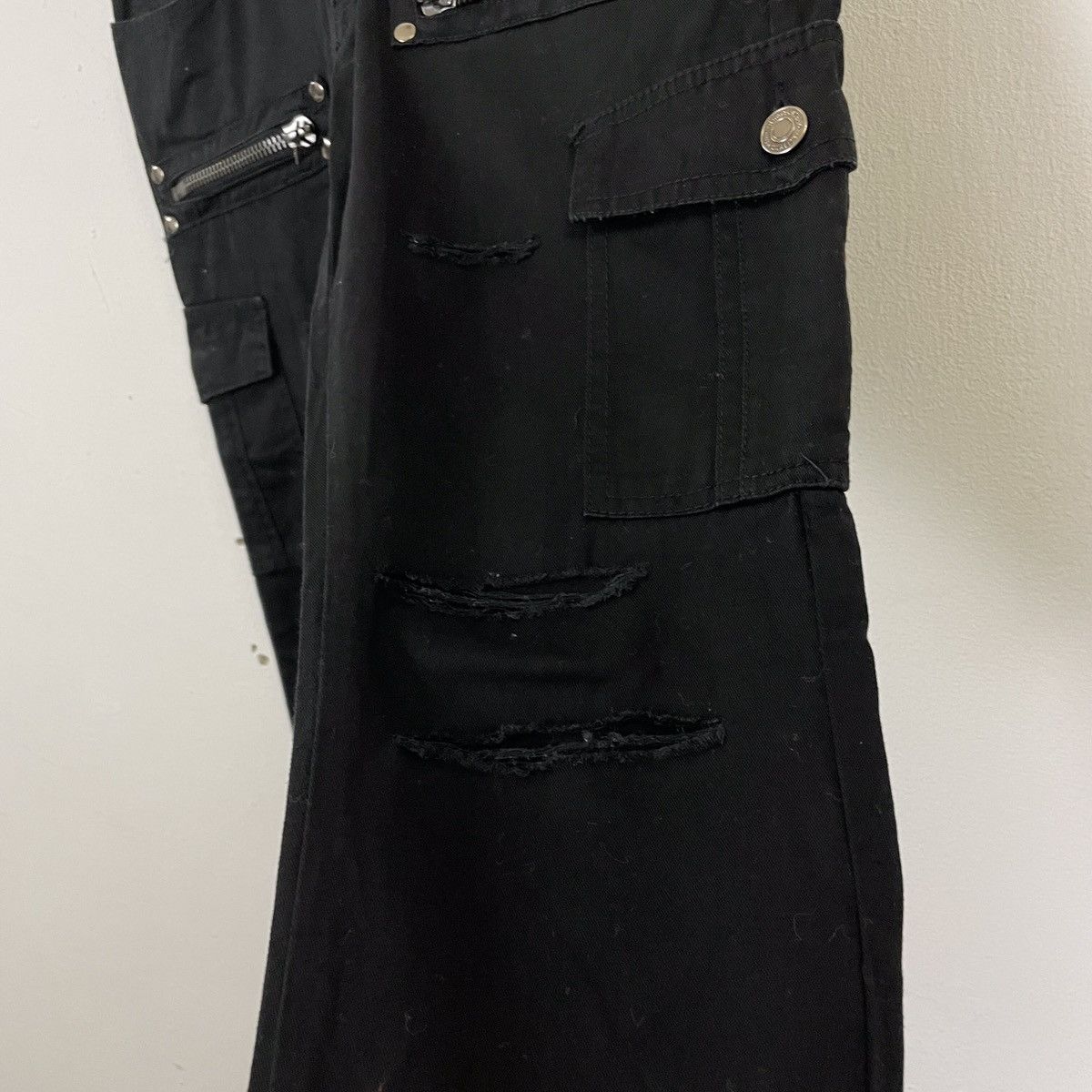 Japanese Brand Ghost Of Harlem Utility Multipocket Punk Style Cargo Pants Size US 29 - 5 Thumbnail