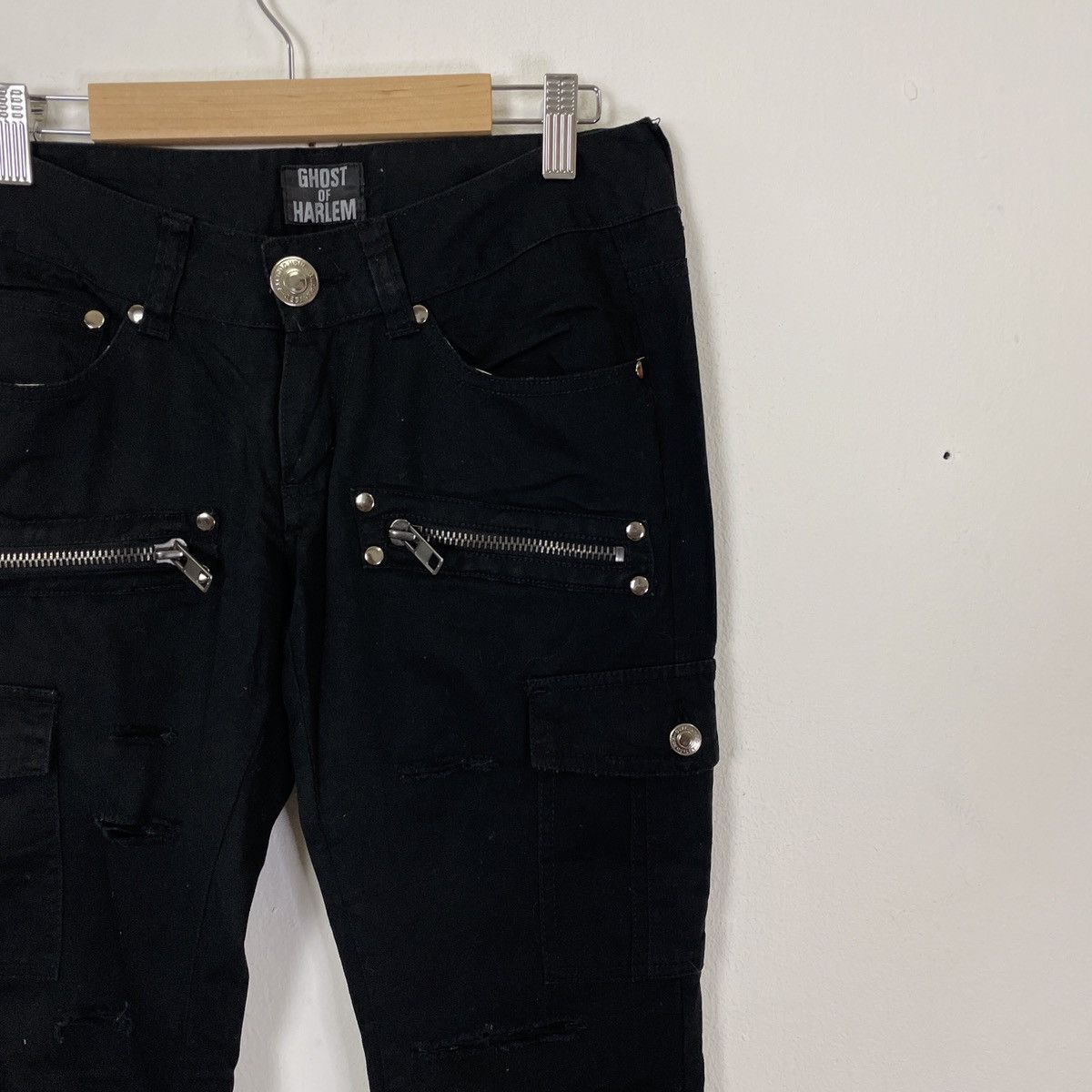 Japanese Brand Ghost Of Harlem Utility Multipocket Punk Style Cargo Pants Size US 29 - 2 Thumbnail