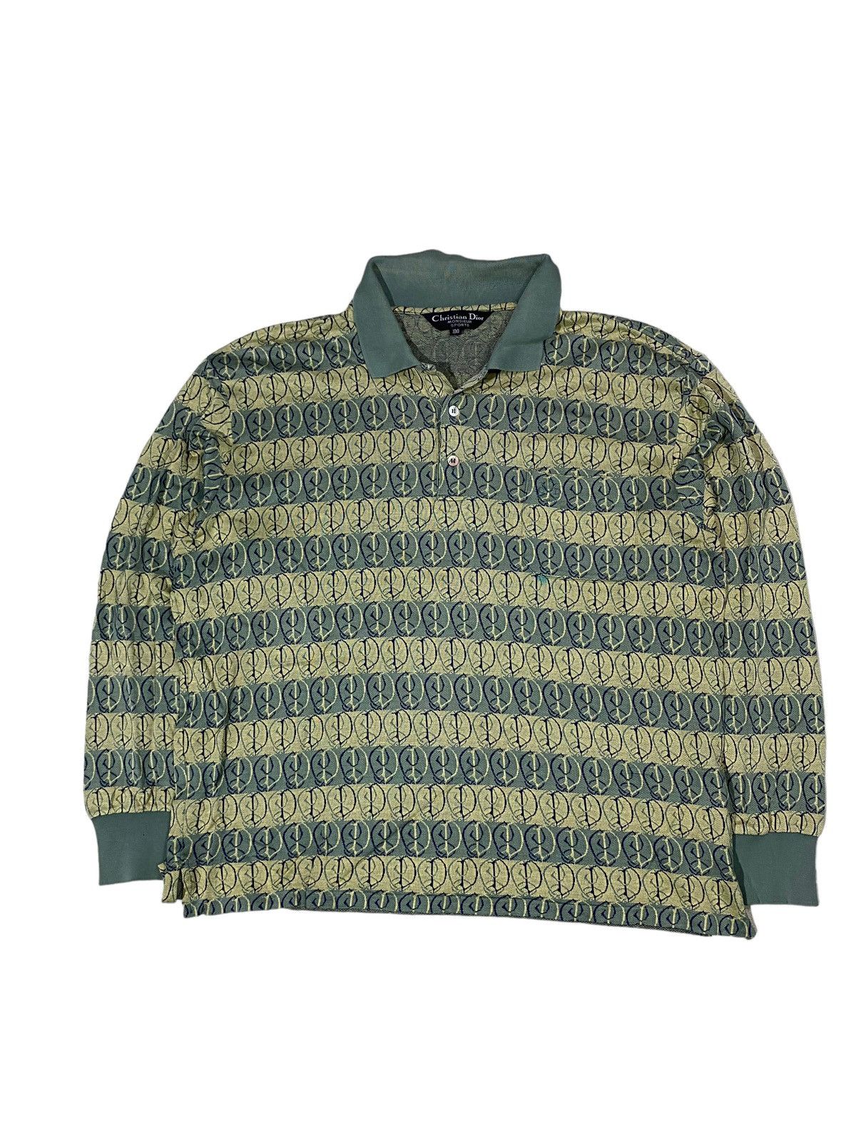 Longsleeve Polo vintage Cristian dior Monogram