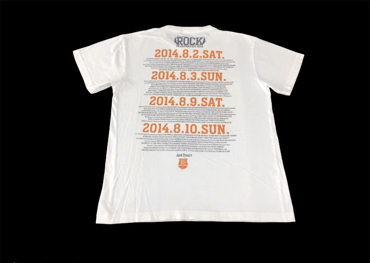 Band Tees × Japanese Brand Rock In Japan Festival Tour Band List Tee K119j Size S / US 4 / IT 40 - 2 Thumbnail