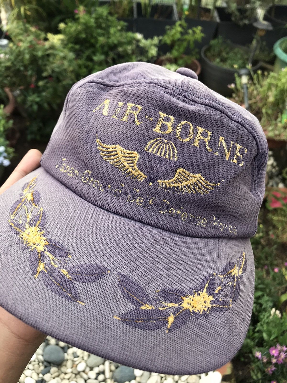 Vintage VTG SUN-FADED AIR-BORNE CAP JAPAN 🇯🇵 Size ONE SIZE - 3 Thumbnail