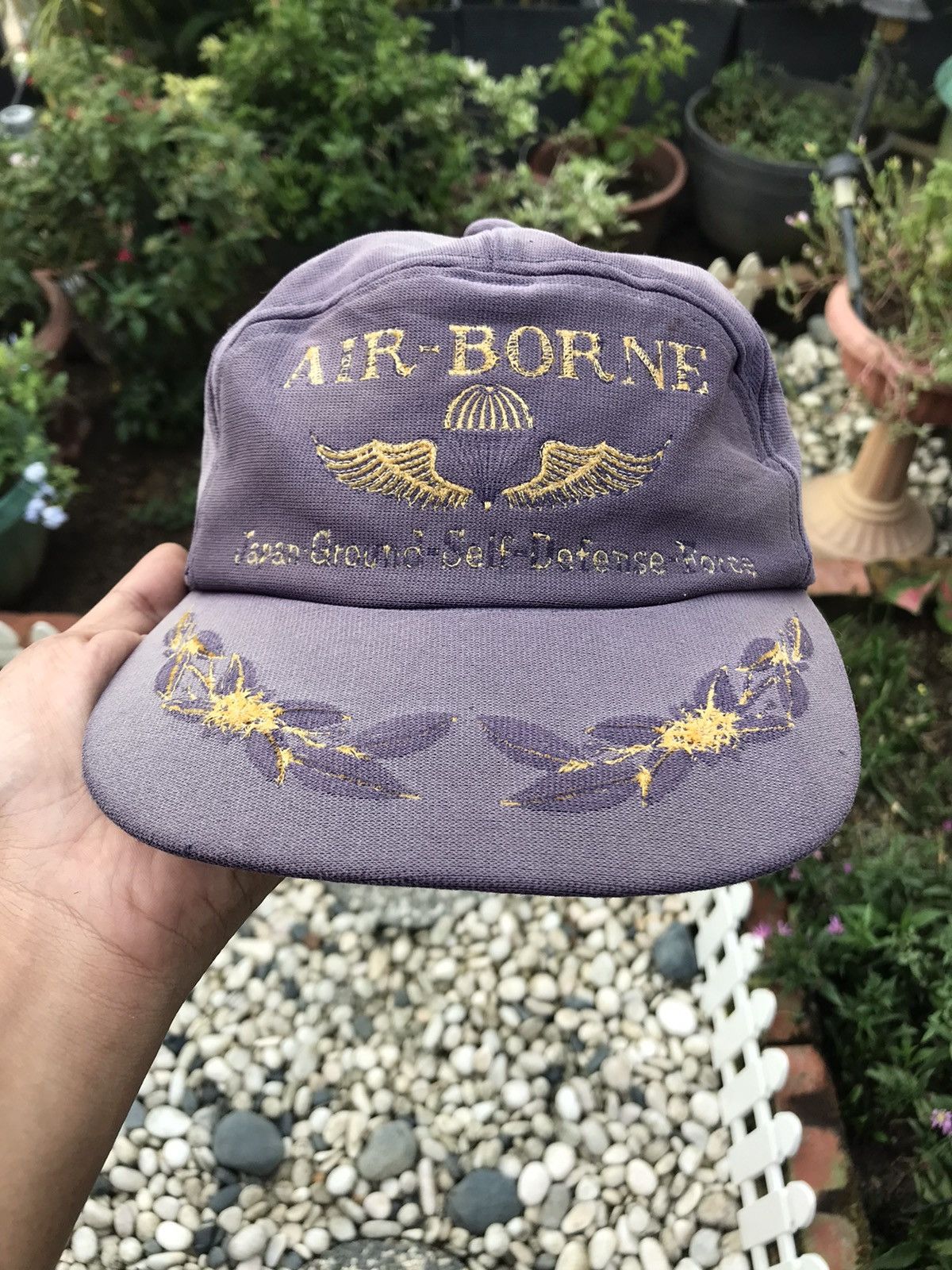 Vintage VTG SUN-FADED AIR-BORNE CAP JAPAN 🇯🇵 Size ONE SIZE - 1 Thumbnail