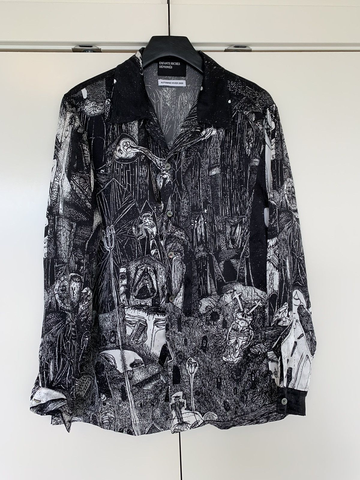 Enfants Riches Deprimes (New) ERD AW’20 “Rudimentary” Silk shirt / LS Size US M / EU 48-50 / 2 - 1 Thumbnail