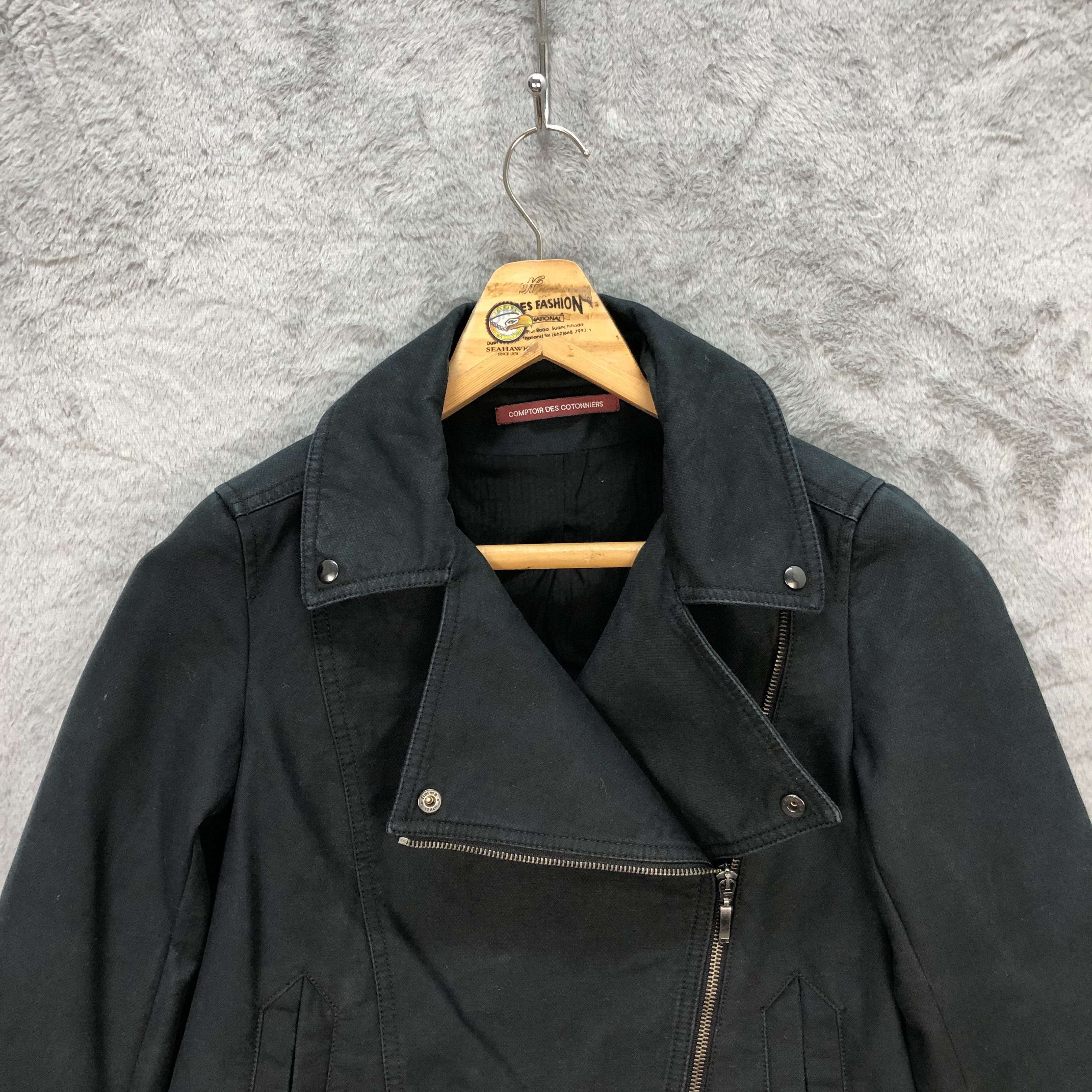 Japanese Brand Comptoir Des Cotonniers Double Collar Jacket #5903-43 Size S / US 4 / IT 40 - 2 Thumbnail
