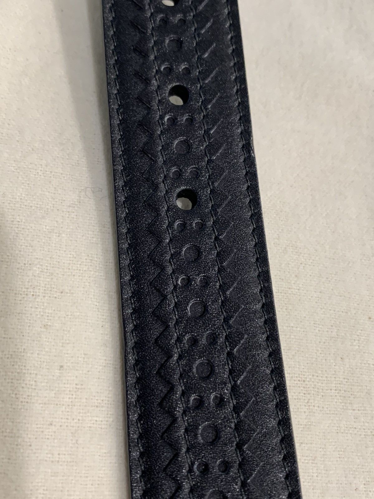 Berluti (NEW) Berluti SS’18 black floral engraved leather belt Size 32 - 8 Thumbnail