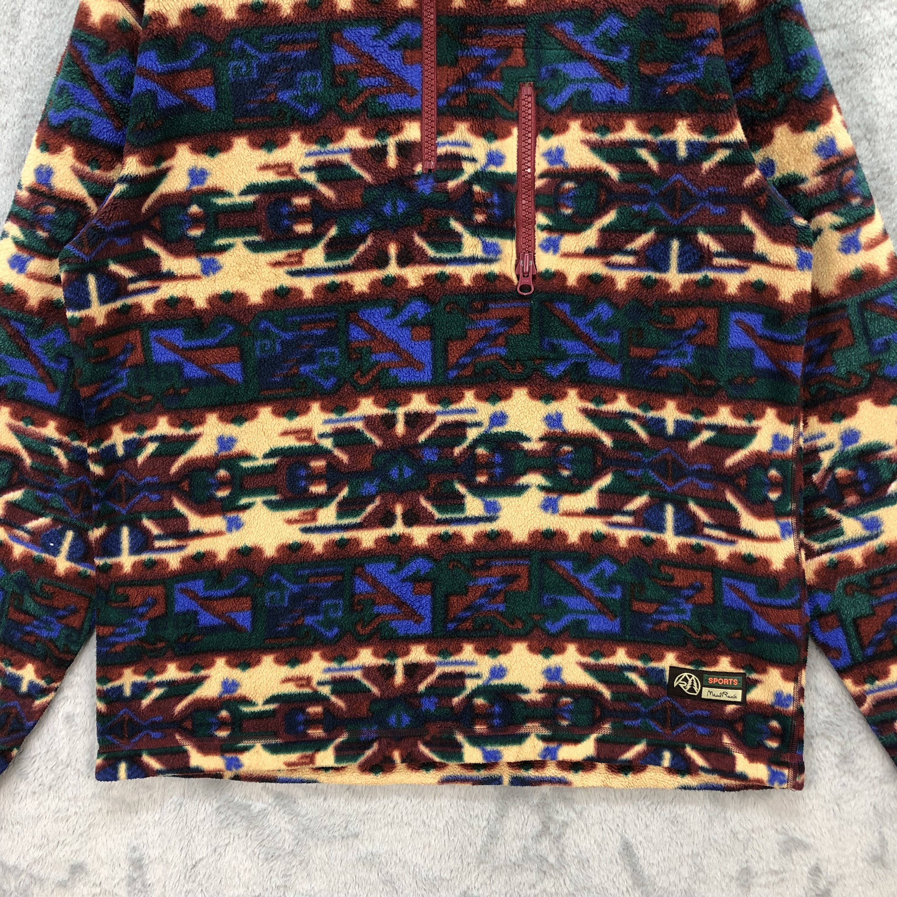 Japanese Brand Maul Ruck Polartec Navajo Design Fleece #5898-42 Size US M / EU 48-50 / 2 - 3 Thumbnail