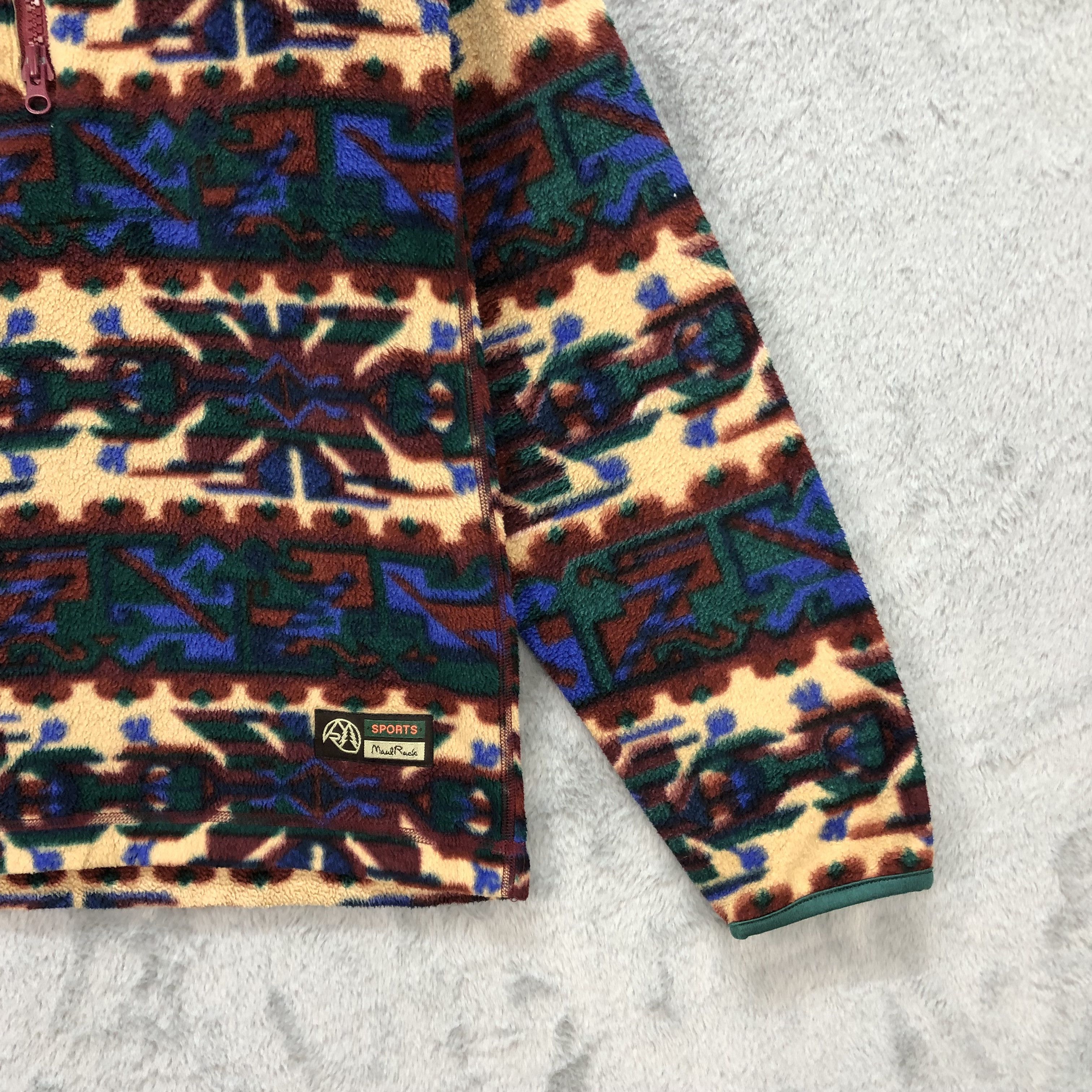 Japanese Brand Maul Ruck Polartec Navajo Design Fleece #5898-42 Size US M / EU 48-50 / 2 - 6 Thumbnail