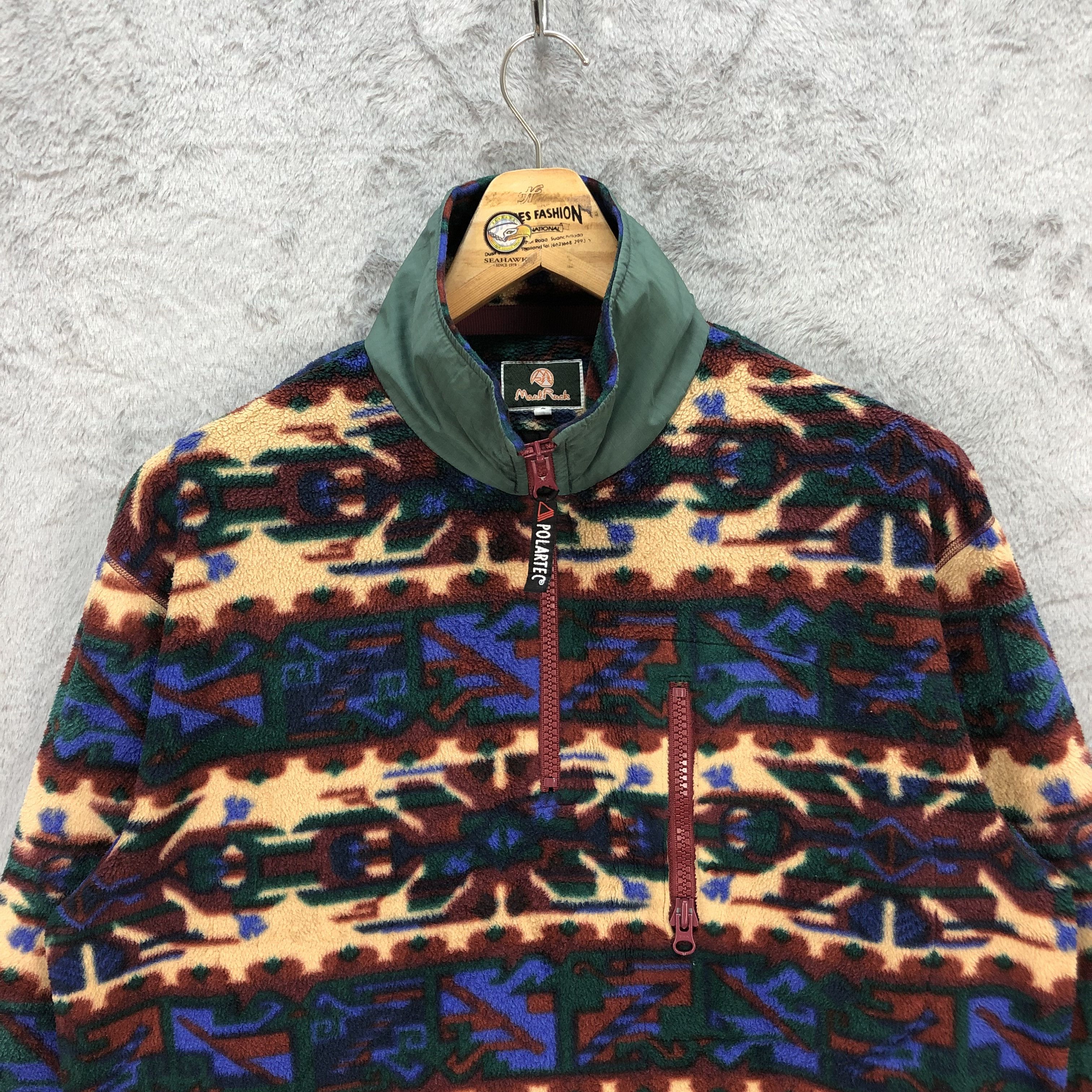 Japanese Brand Maul Ruck Polartec Navajo Design Fleece #5898-42 Size US M / EU 48-50 / 2 - 2 Thumbnail
