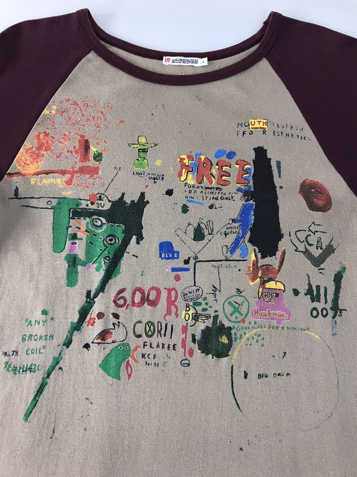 Japanese Brand × Jean-Michel Basquiat Jean Michel Basquiat Big Logo Graphic Long Sleeve Design Size US S / EU 44-46 / 1 - 4 Thumbnail