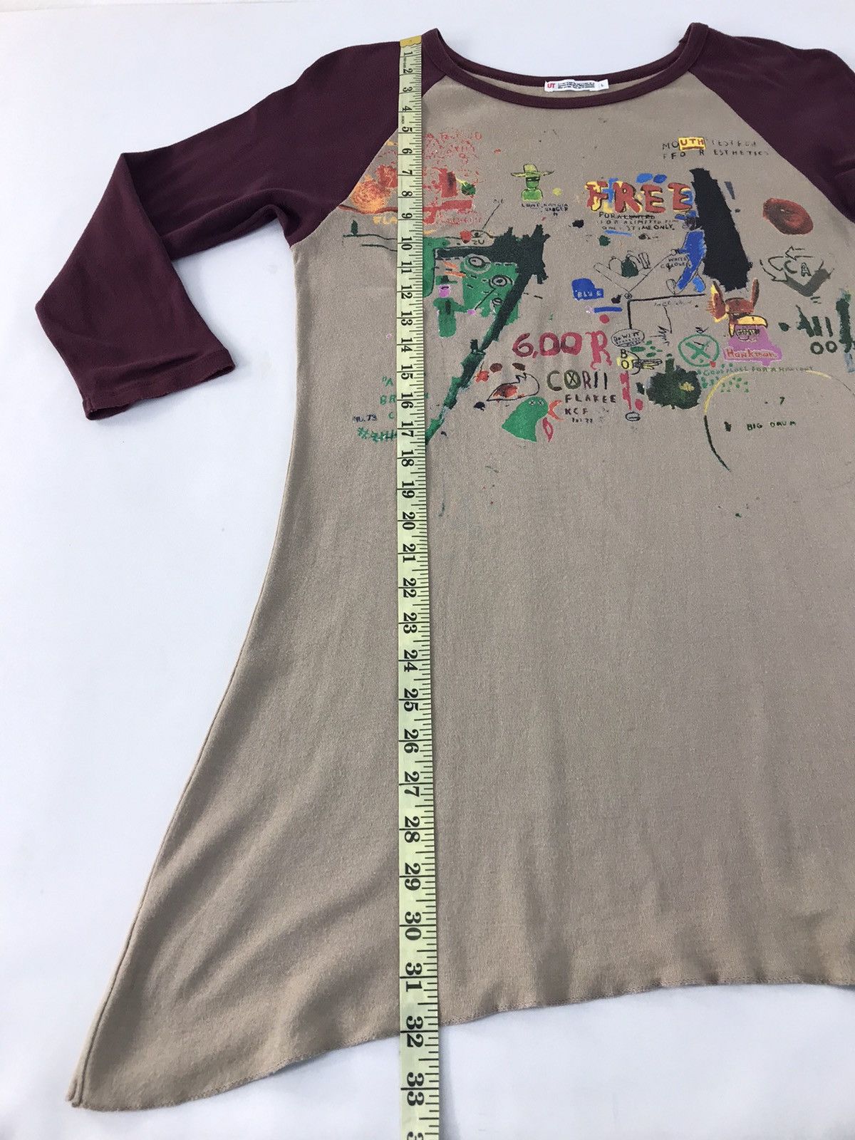 Japanese Brand × Jean-Michel Basquiat Jean Michel Basquiat Big Logo Graphic Long Sleeve Design Size US S / EU 44-46 / 1 - 9 Thumbnail