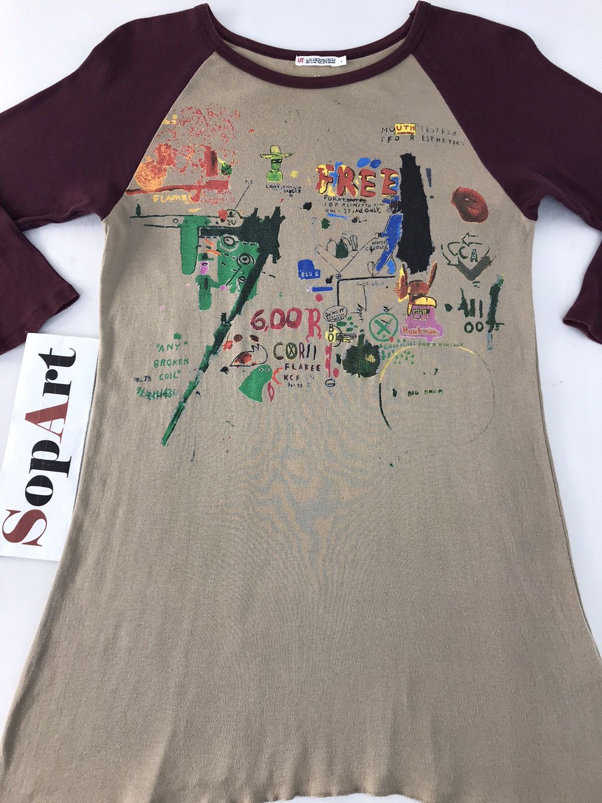 Japanese Brand × Jean-Michel Basquiat Jean Michel Basquiat Big Logo Graphic Long Sleeve Design Size US S / EU 44-46 / 1 - 3 Thumbnail