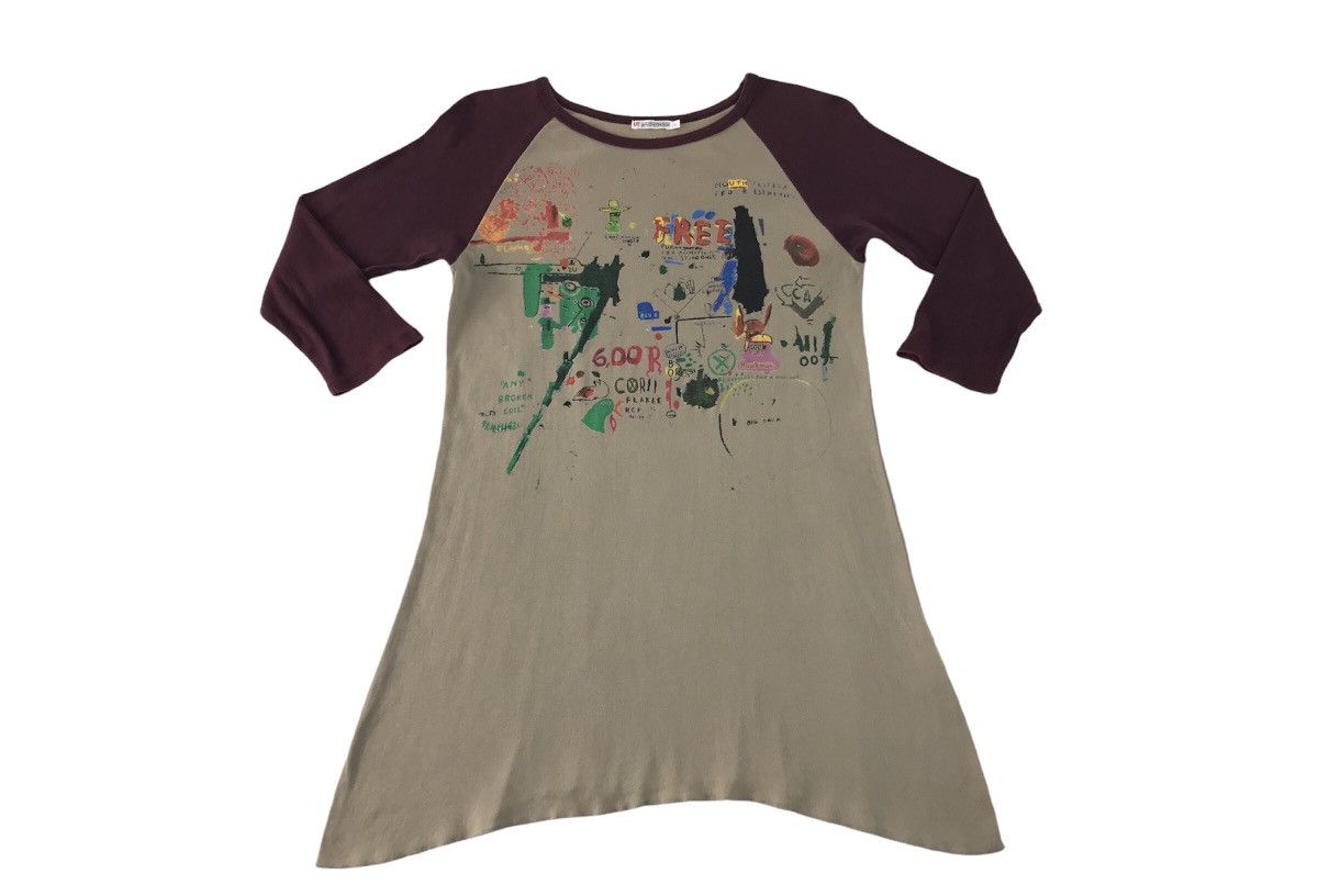 Japanese Brand × Jean-Michel Basquiat Jean Michel Basquiat Big Logo Graphic Long Sleeve Design Size US S / EU 44-46 / 1 - 1 Thumbnail