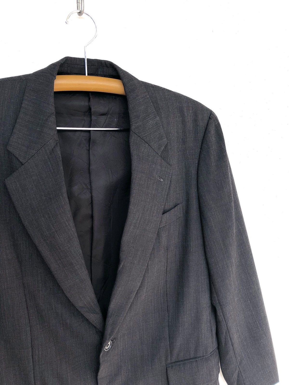 Homme Plisse Issey Miyake Old Issey Miyake Small Checked Plaid Hemp Wool Blazer Jacket Size US M / EU 48-50 / 2 - 3 Thumbnail
