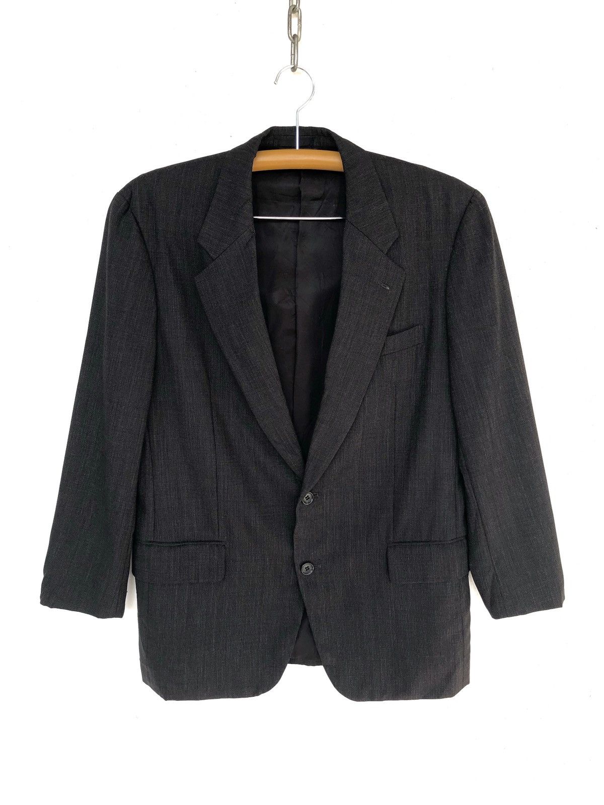 Homme Plisse Issey Miyake Old Issey Miyake Small Checked Plaid Hemp Wool Blazer Jacket Size US M / EU 48-50 / 2 - 2 Thumbnail