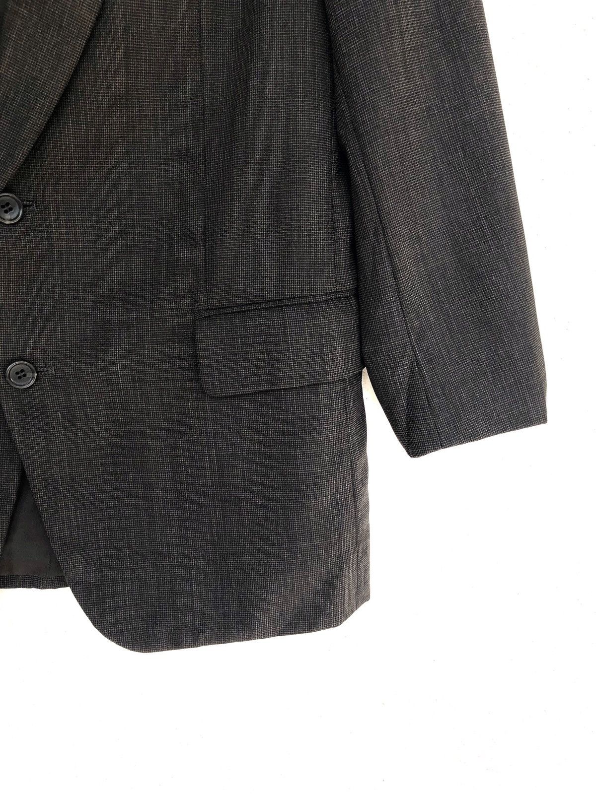 Homme Plisse Issey Miyake Old Issey Miyake Small Checked Plaid Hemp Wool Blazer Jacket Size US M / EU 48-50 / 2 - 4 Thumbnail