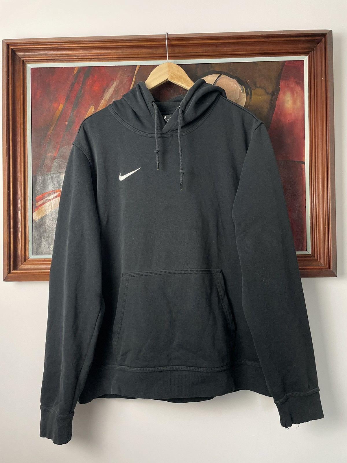 Black nike vintage hoodie hot sale