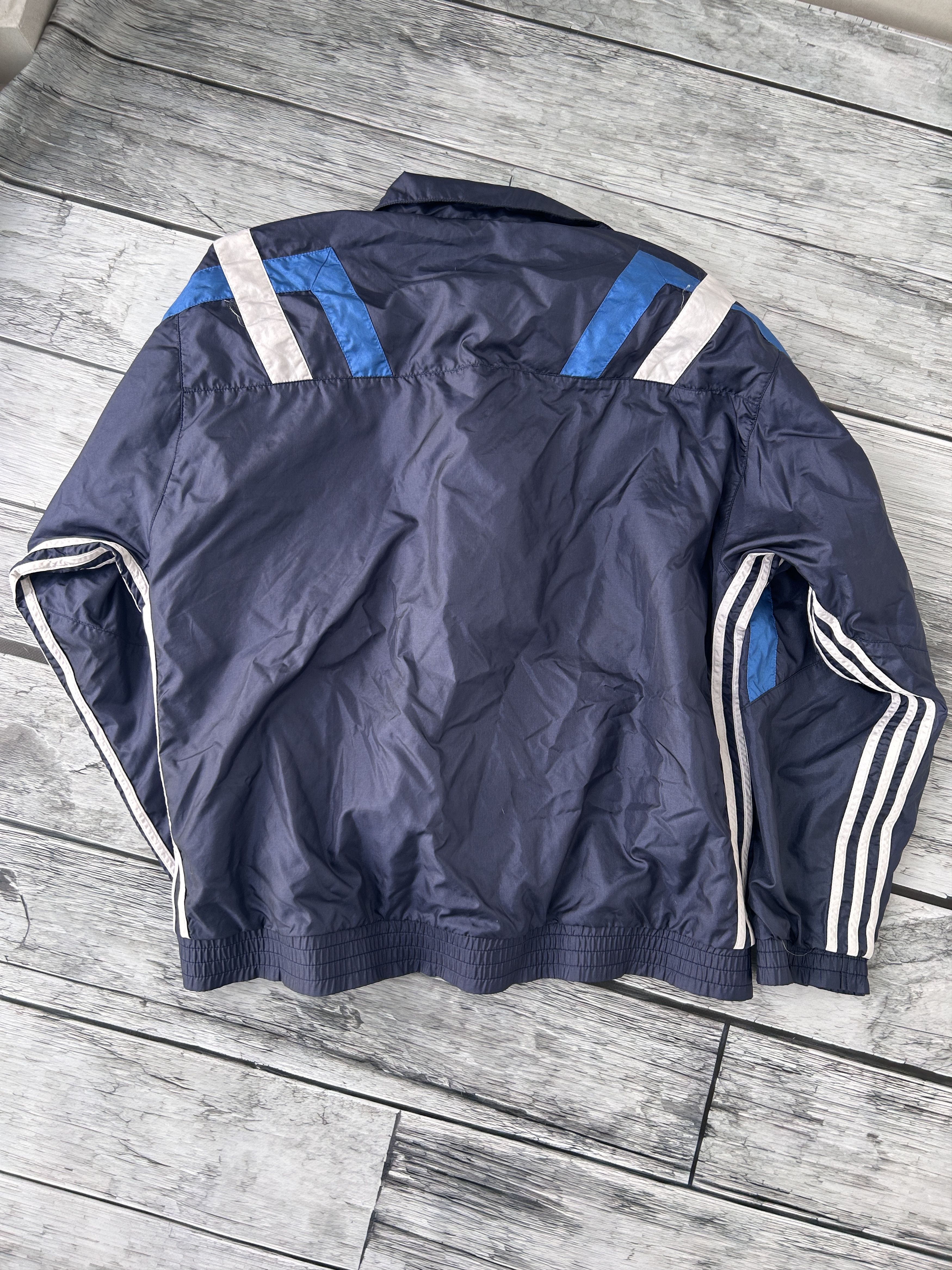 Adidas × Vintage Vintage Adidas Big Logo Hooodie Zip Up Jacket 90s Size US L / EU 52-54 / 3 - 4 Thumbnail