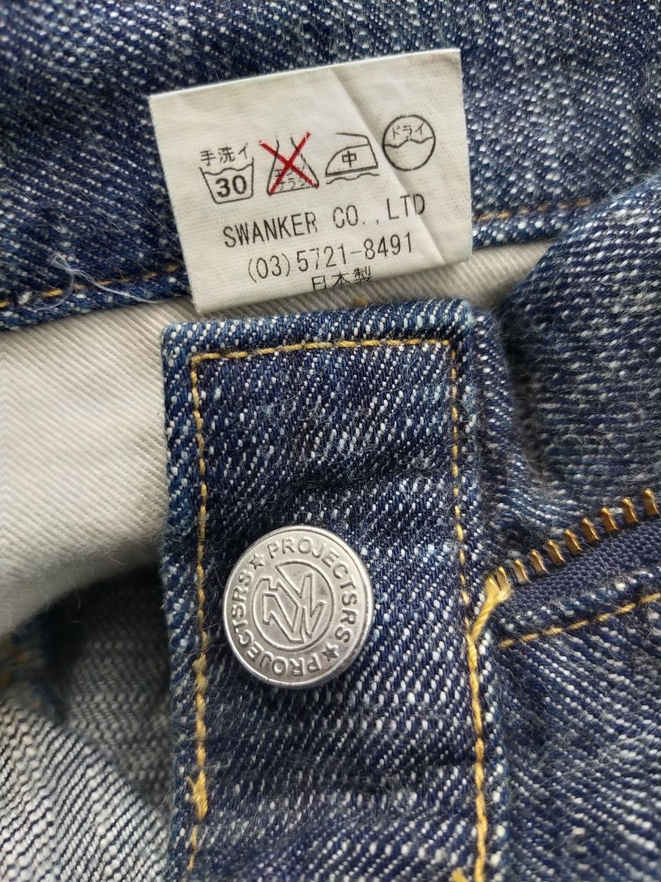 Japanese Brand Vintage Project SRS Swanker Denim Jeans Size US 34 / EU 50 - 21 Thumbnail