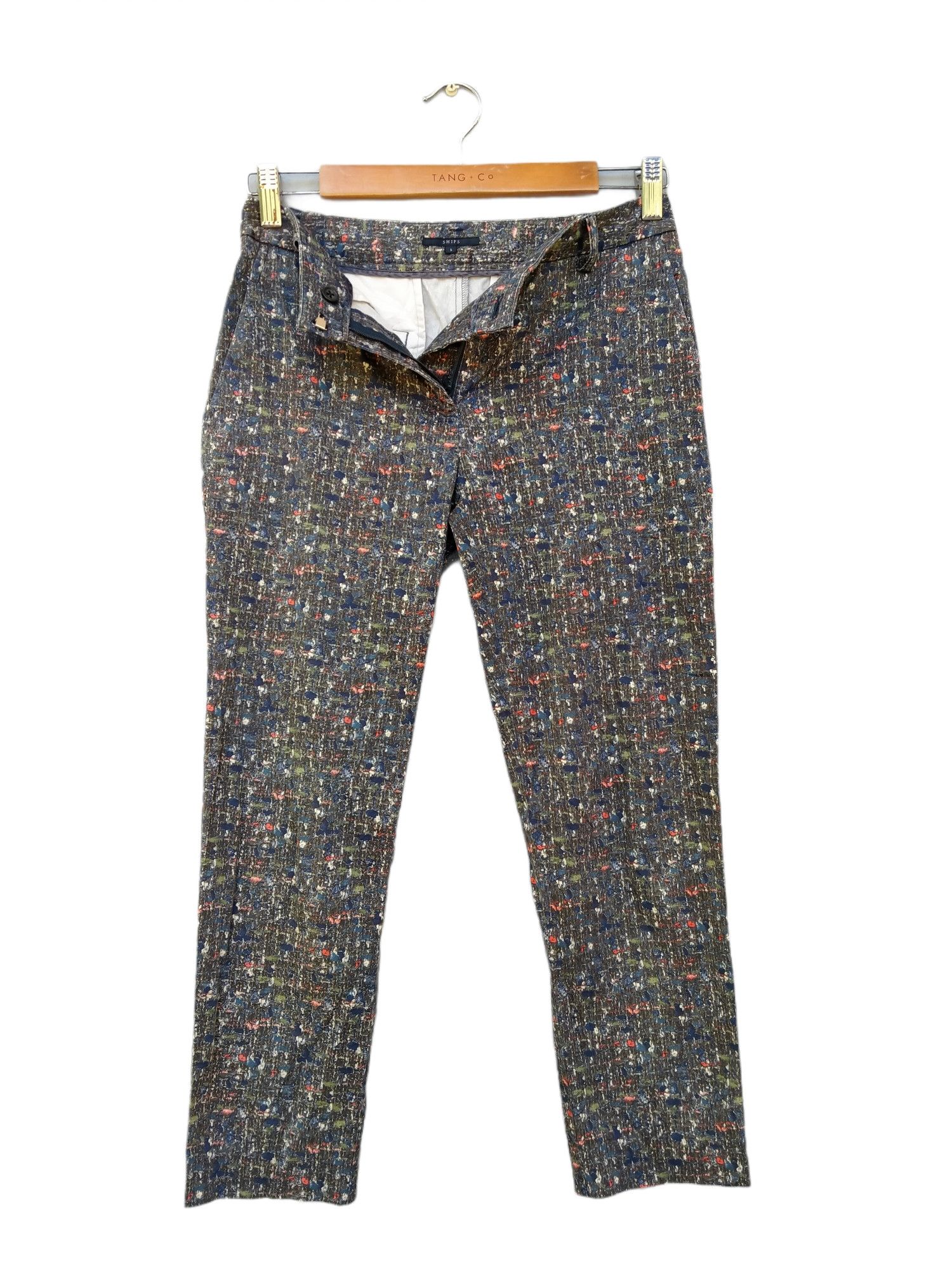 SHIPS Japanese Brand Ship Art Cropped Trouser Pant Size US 27 - 1 Thumbnail