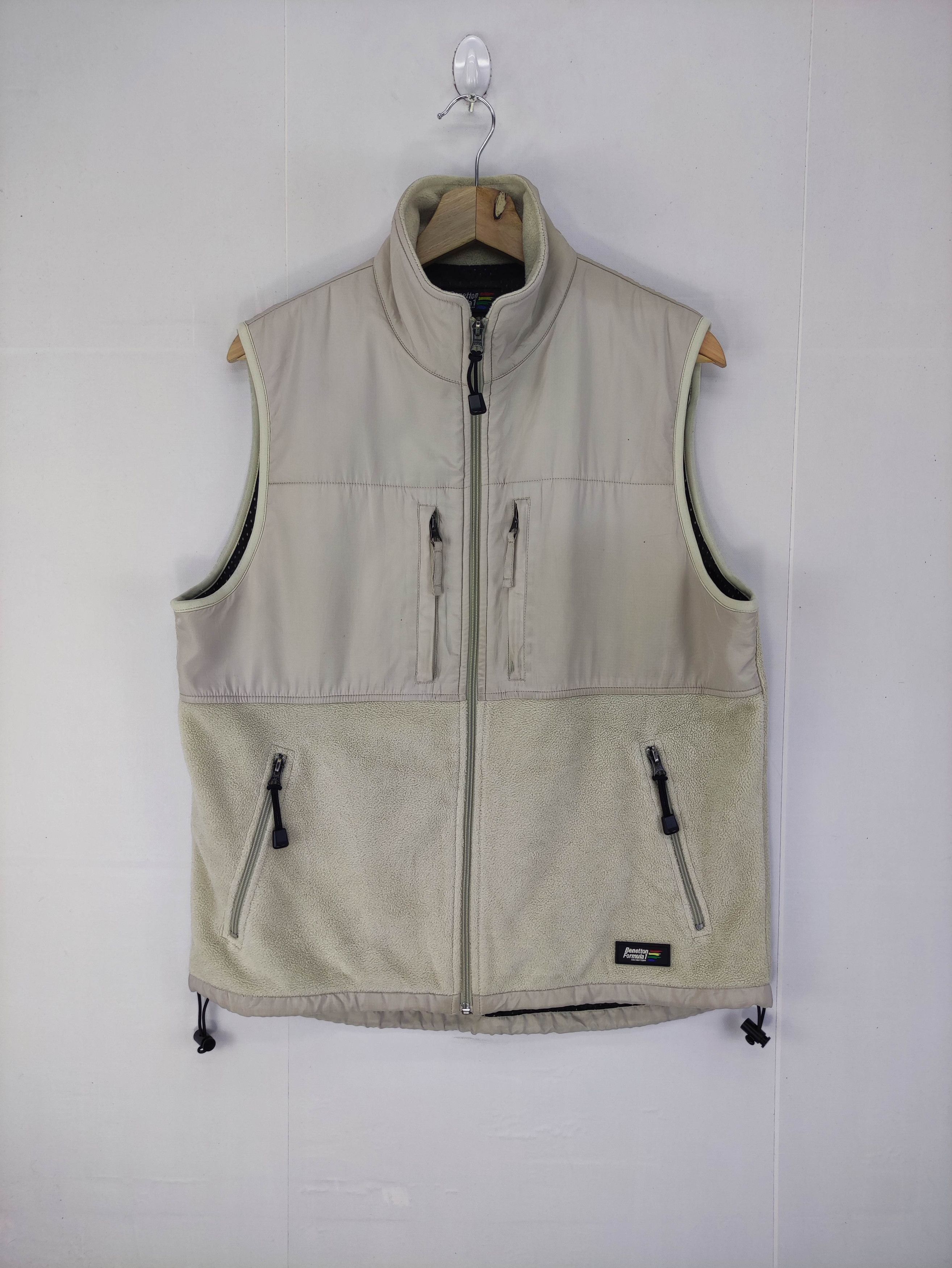 Vintage Benetton Fleece Vest Zipper