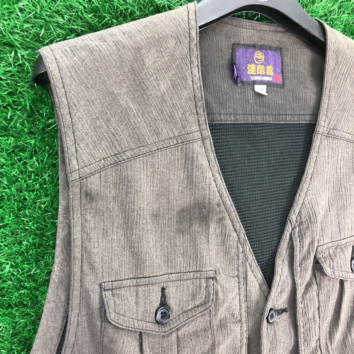 Japanese Brand × Vintage Vintagw 90's Vest Multi Compartment Pocket by Kurodaruma Size US M / EU 48-50 / 2 - 2 Thumbnail