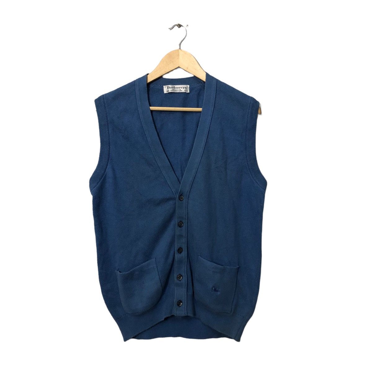 Burberry Vintage Burberrys Embroidery Logo Button Ups Knitwear Vest Size US M / EU 48-50 / 2 - 1 Thumbnail