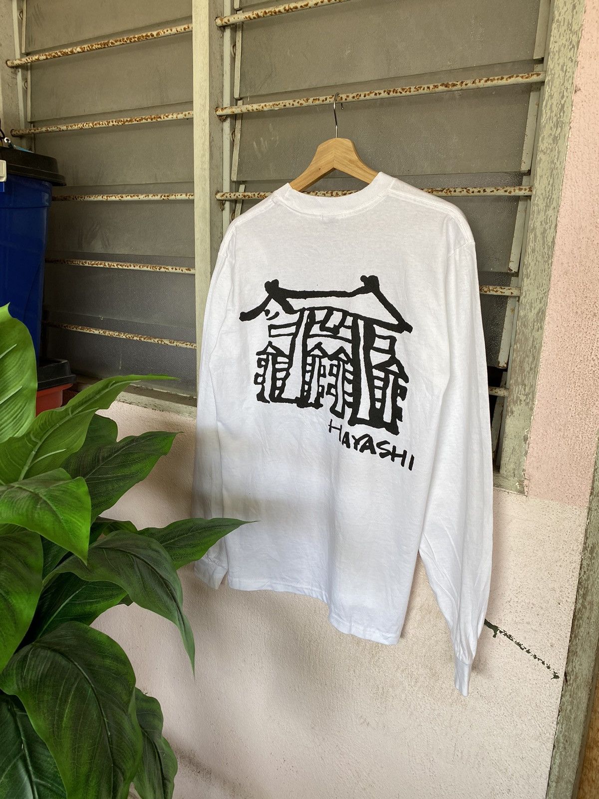 Anvil × Band Tees ⚡️Rare⚡️ Vintage Hayashi Spellout Long Sleeve Size US M / EU 48-50 / 2 - 1 Thumbnail