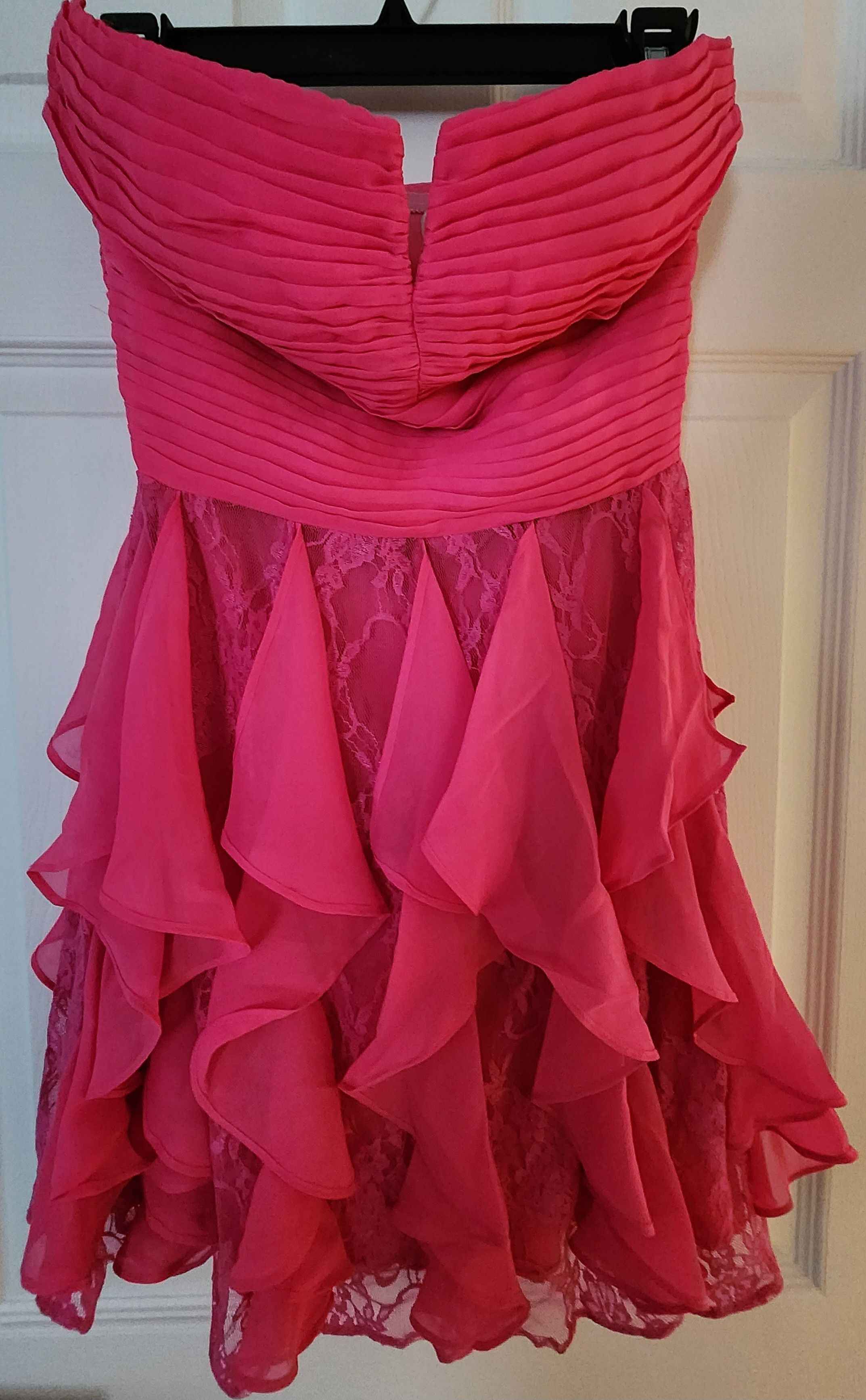 Other Arden B Barbie Hot Pink Lace Strapless Dress Small Size S / US 4 / IT 40 - 1 Thumbnail