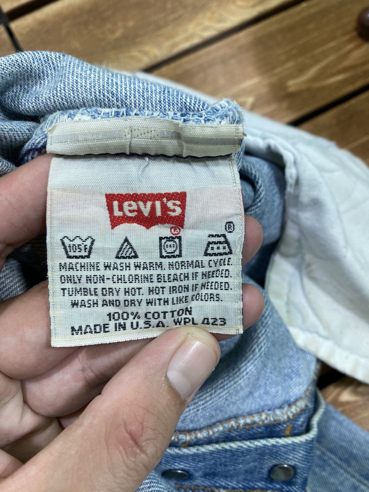 Levi's Vintage Clothing Vintage 90’s 501 made In Usa natural faded size 34 Size US 34 / EU 50 - 11 Thumbnail