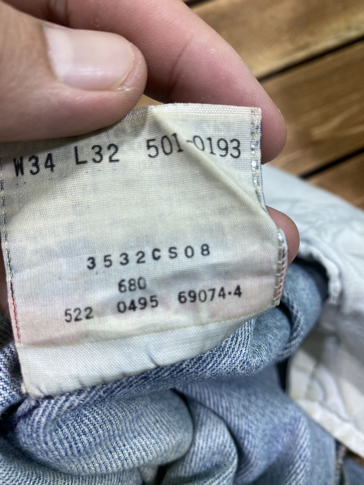 Levi's Vintage Clothing Vintage 90’s 501 made In Usa natural faded size 34 Size US 34 / EU 50 - 12 Thumbnail
