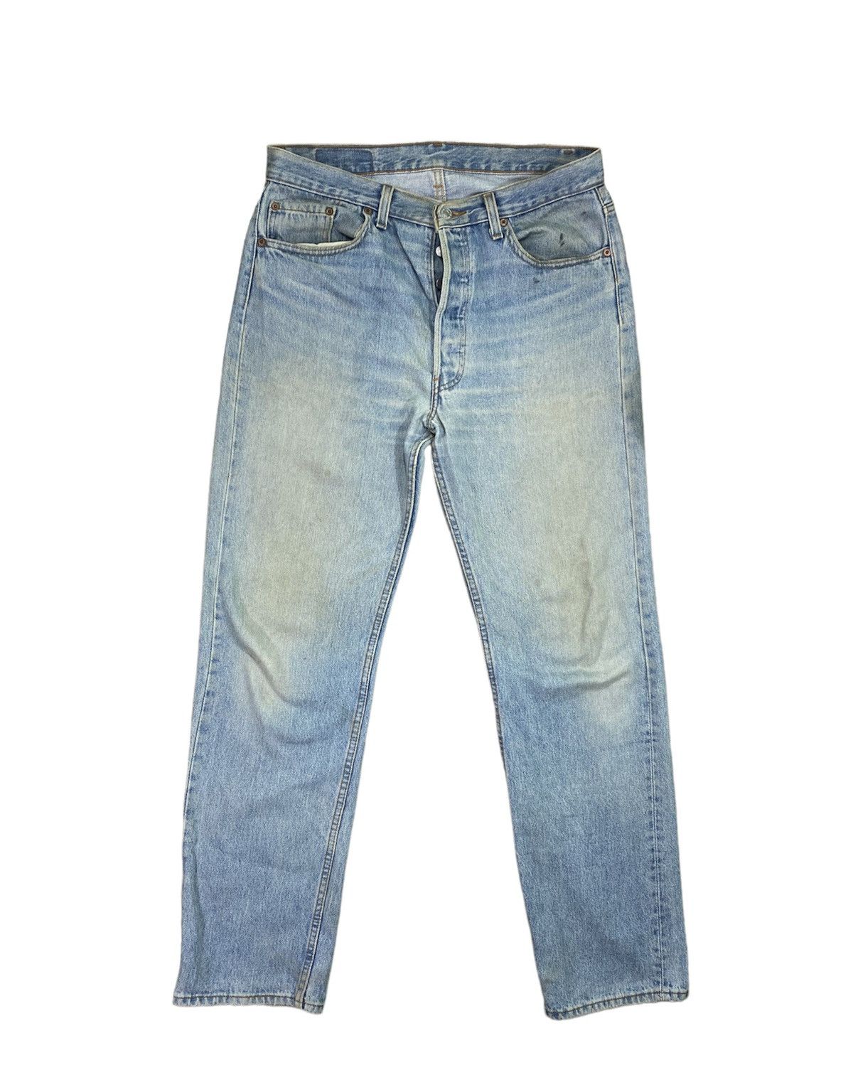 Levi's Vintage Clothing Vintage 90’s 501 made In Usa natural faded size 34 Size US 34 / EU 50 - 1 Thumbnail