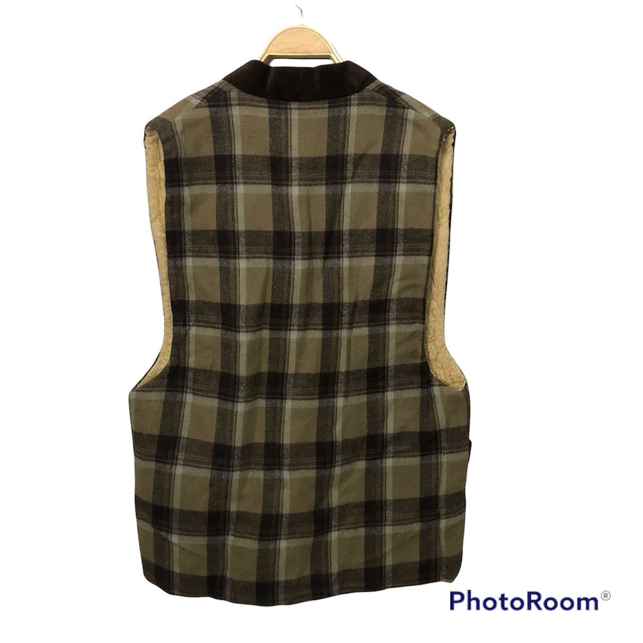 Japanese Brand Vintage Cousewin Plaid Sherpa Vest Jacket Size US M / EU 48-50 / 2 - 5 Thumbnail