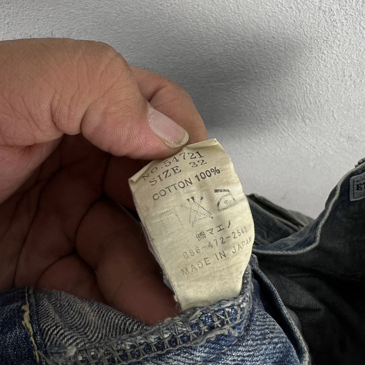 Japanese Brand VINTAGE ETERNAL JAPAN MADE CARGO POCKET DENIM JEANS Size US 34 / EU 50 - 15 Thumbnail