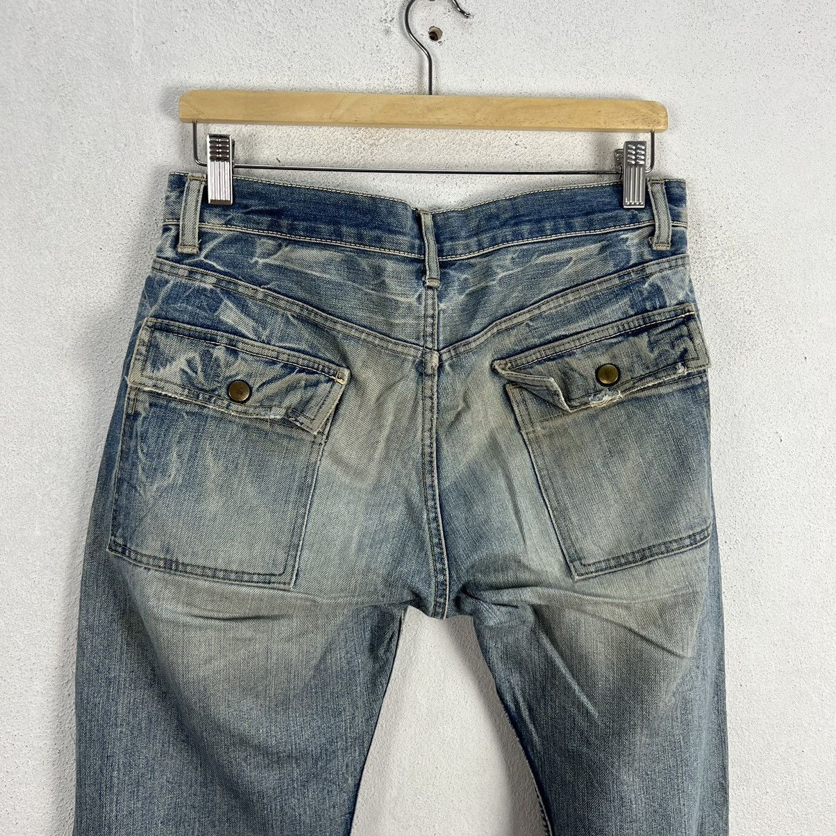 Japanese Brand VINTAGE ETERNAL JAPAN MADE CARGO POCKET DENIM JEANS Size US 34 / EU 50 - 11 Thumbnail