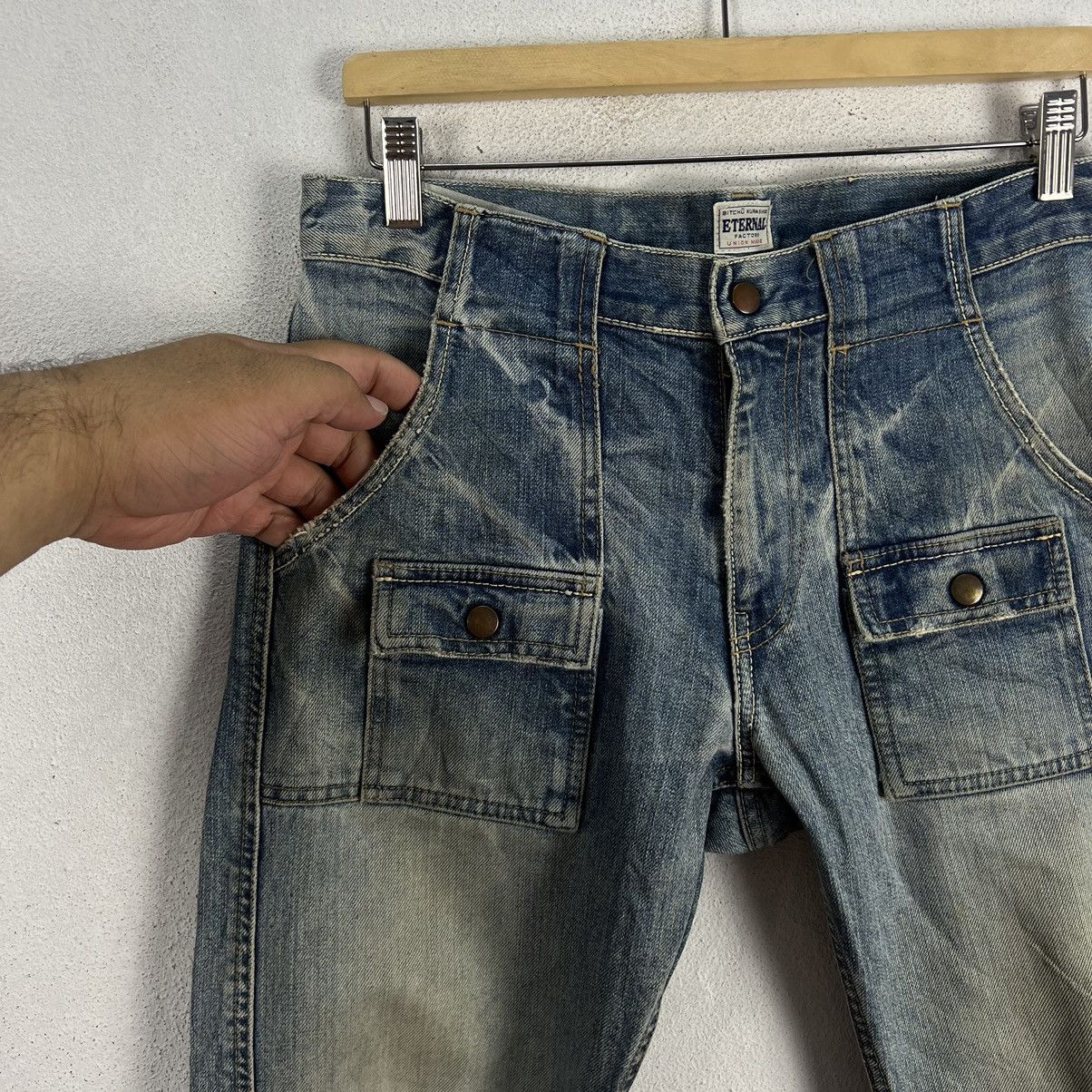Japanese Brand VINTAGE ETERNAL JAPAN MADE CARGO POCKET DENIM JEANS Size US 34 / EU 50 - 6 Thumbnail